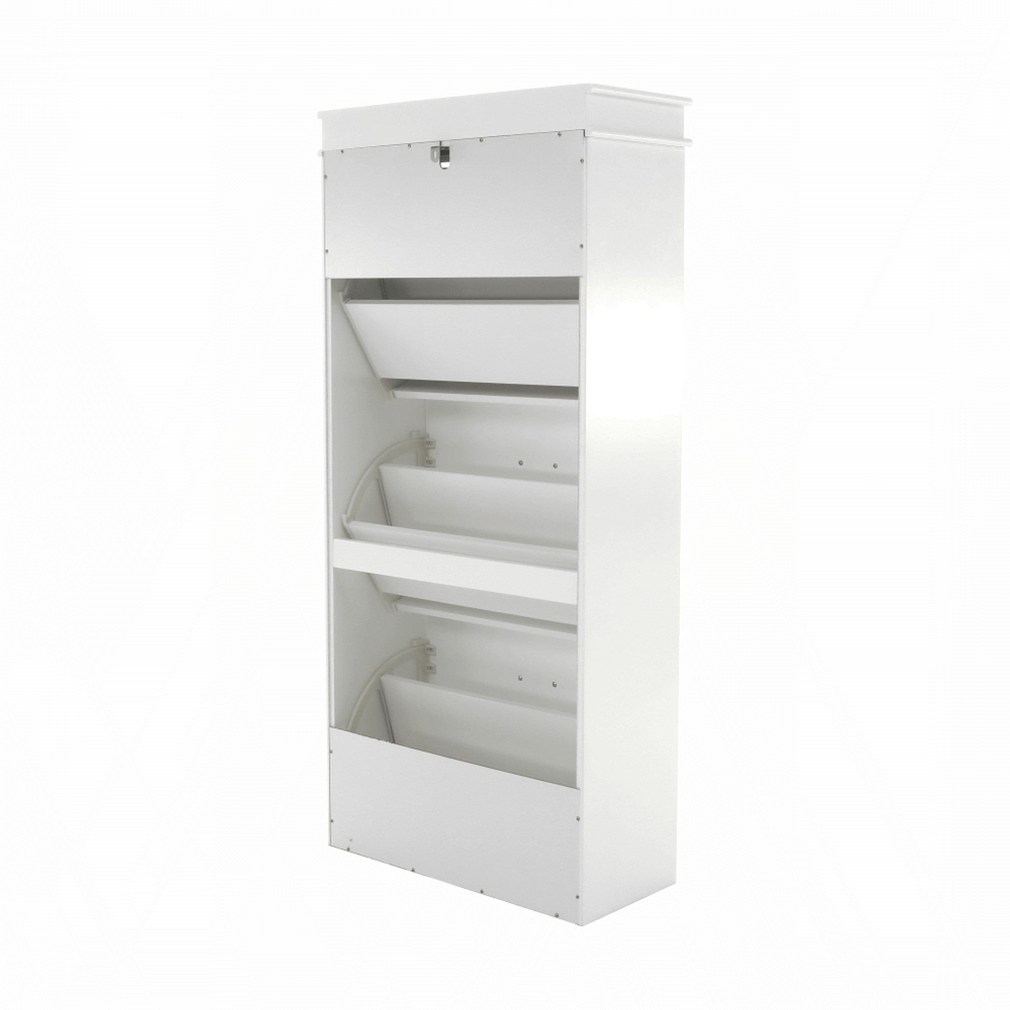 Pantofar SEBER TYP 2, alb, PAL, 54x24x117 cm