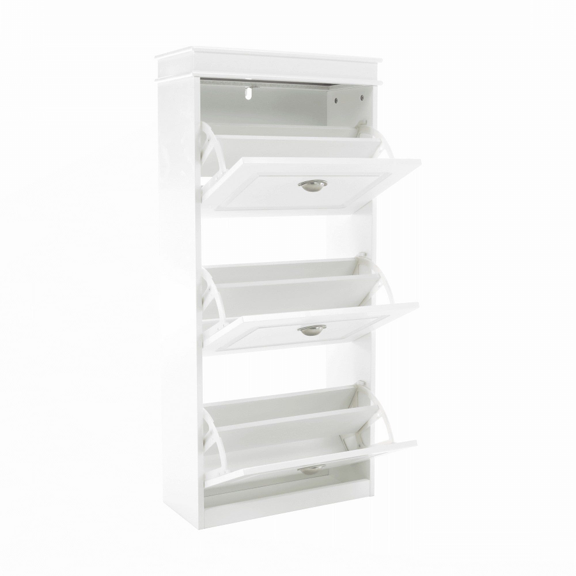 Pantofar SEBER TYP 2, alb, PAL, 54x24x117 cm