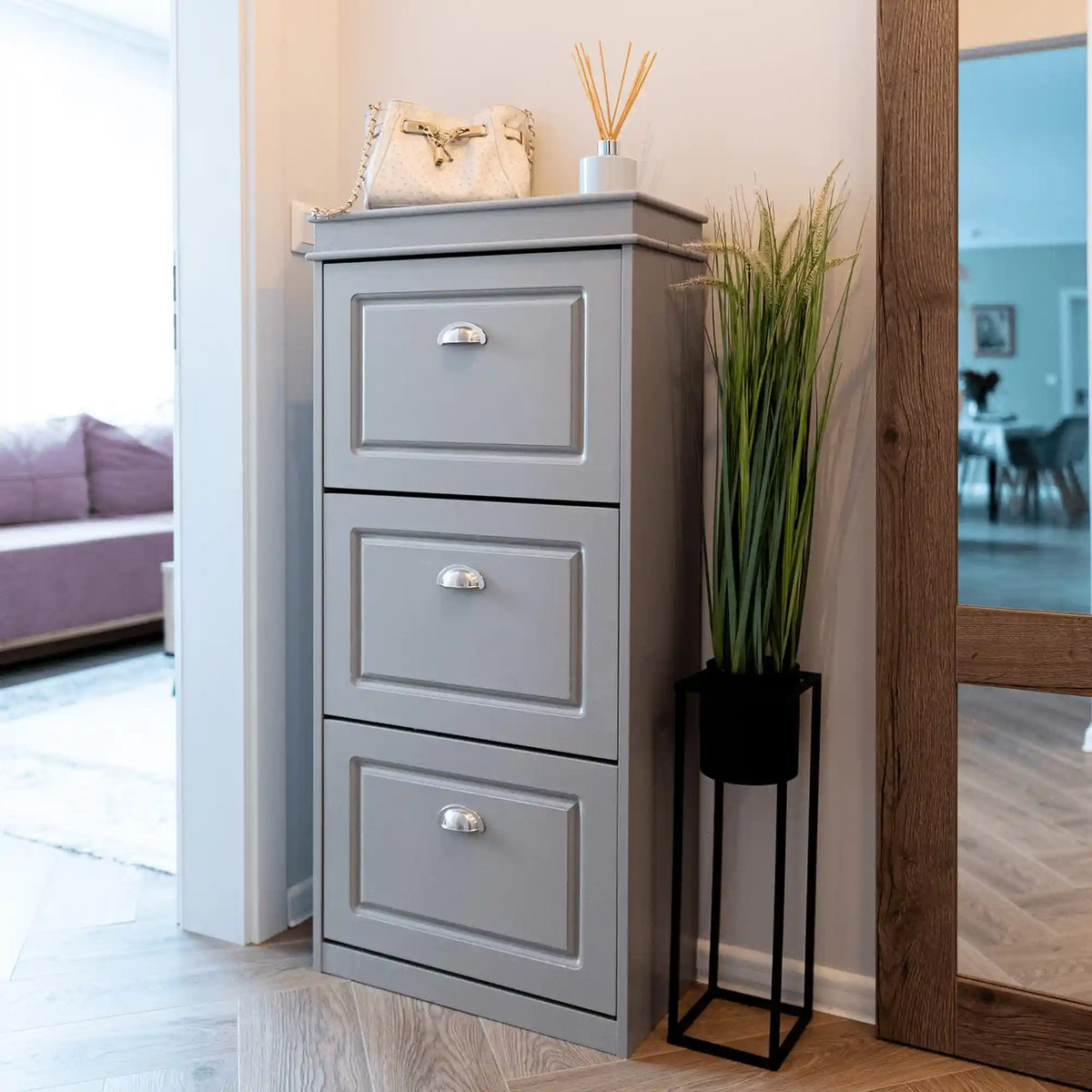 Pantofar SEBER TYP 2, gri, PAL, 54x24x117 cm