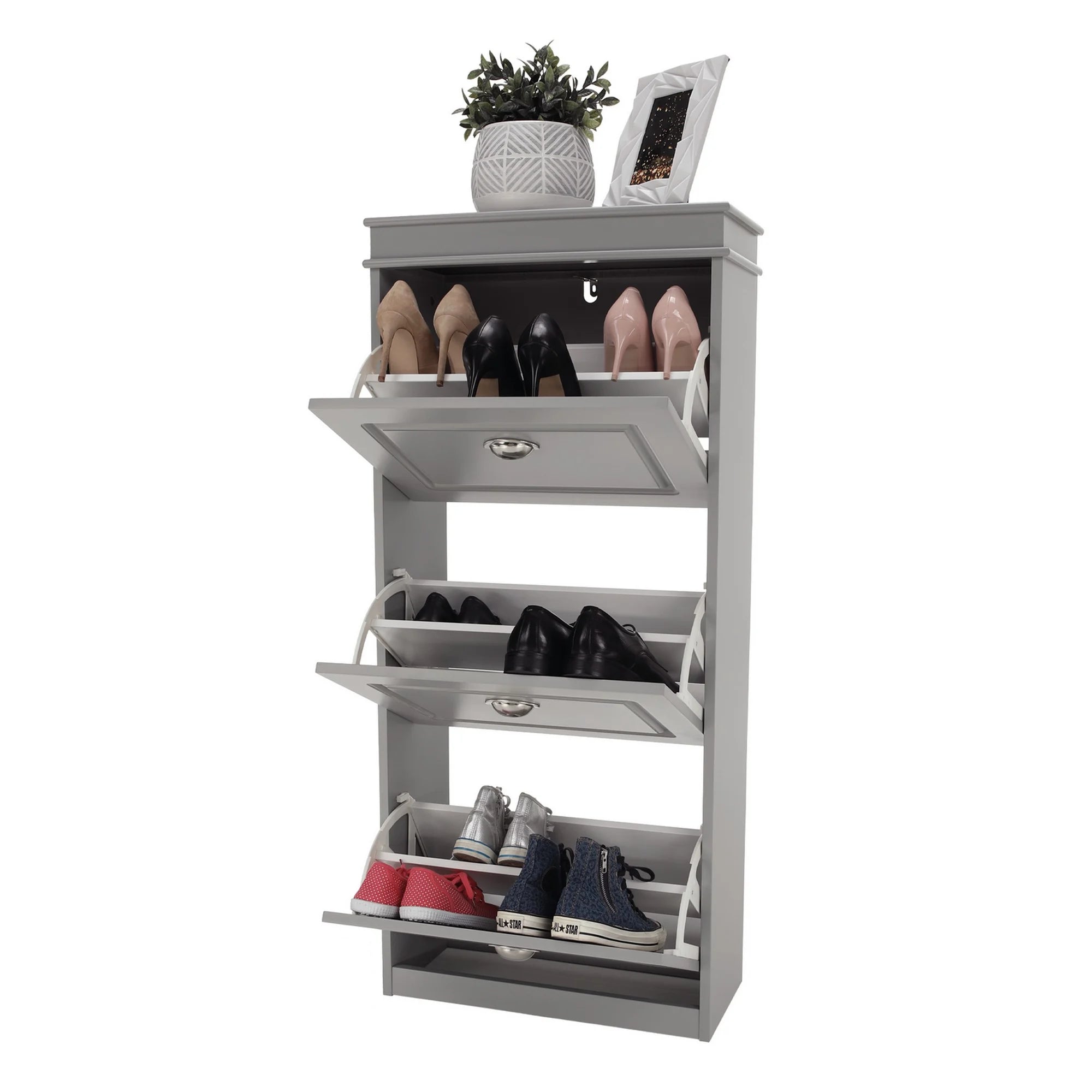 Pantofar SEBER TYP 2, gri, PAL, 54x24x117 cm