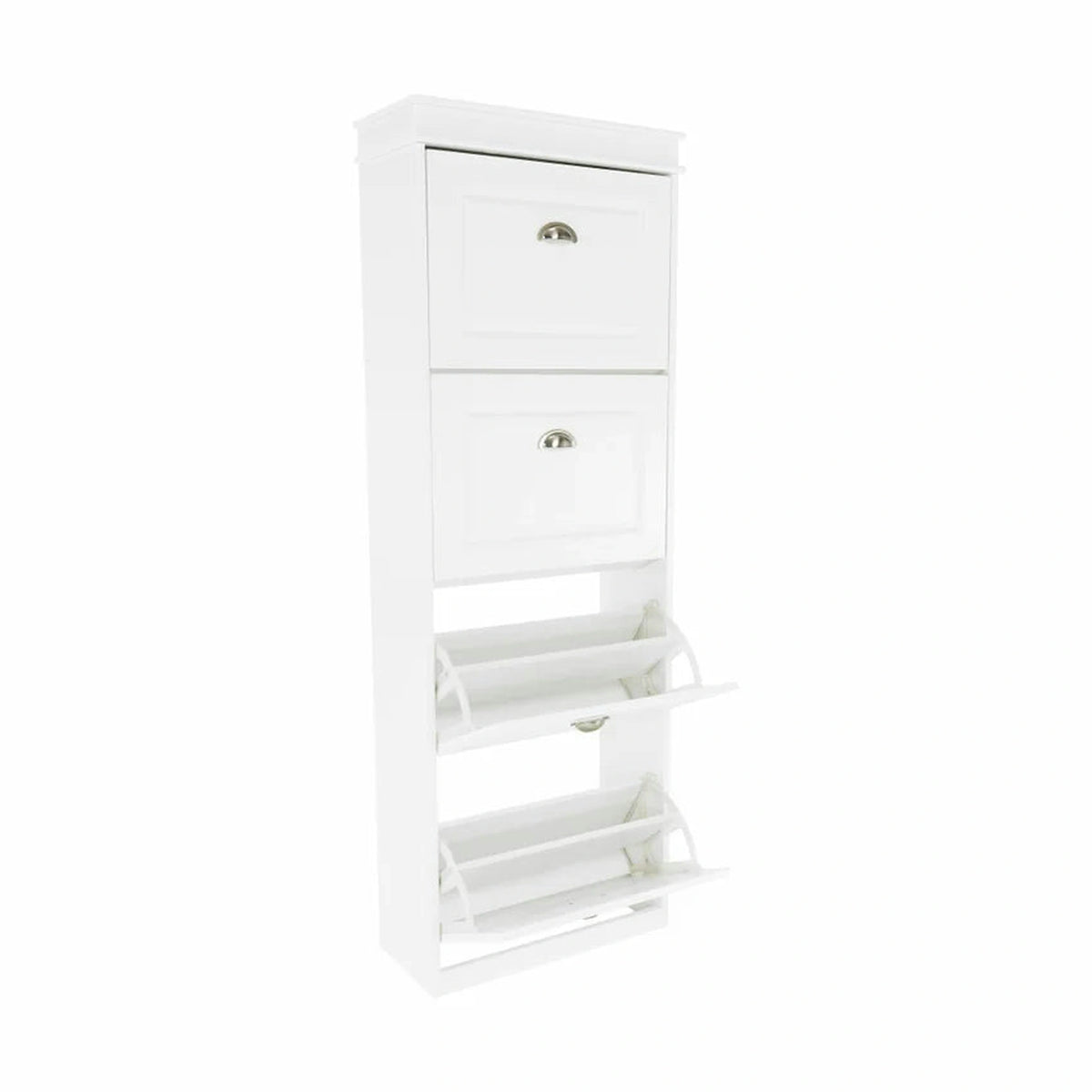 Pantofar SEBER TYP 3, alb, PAL, 54x24x152 cm