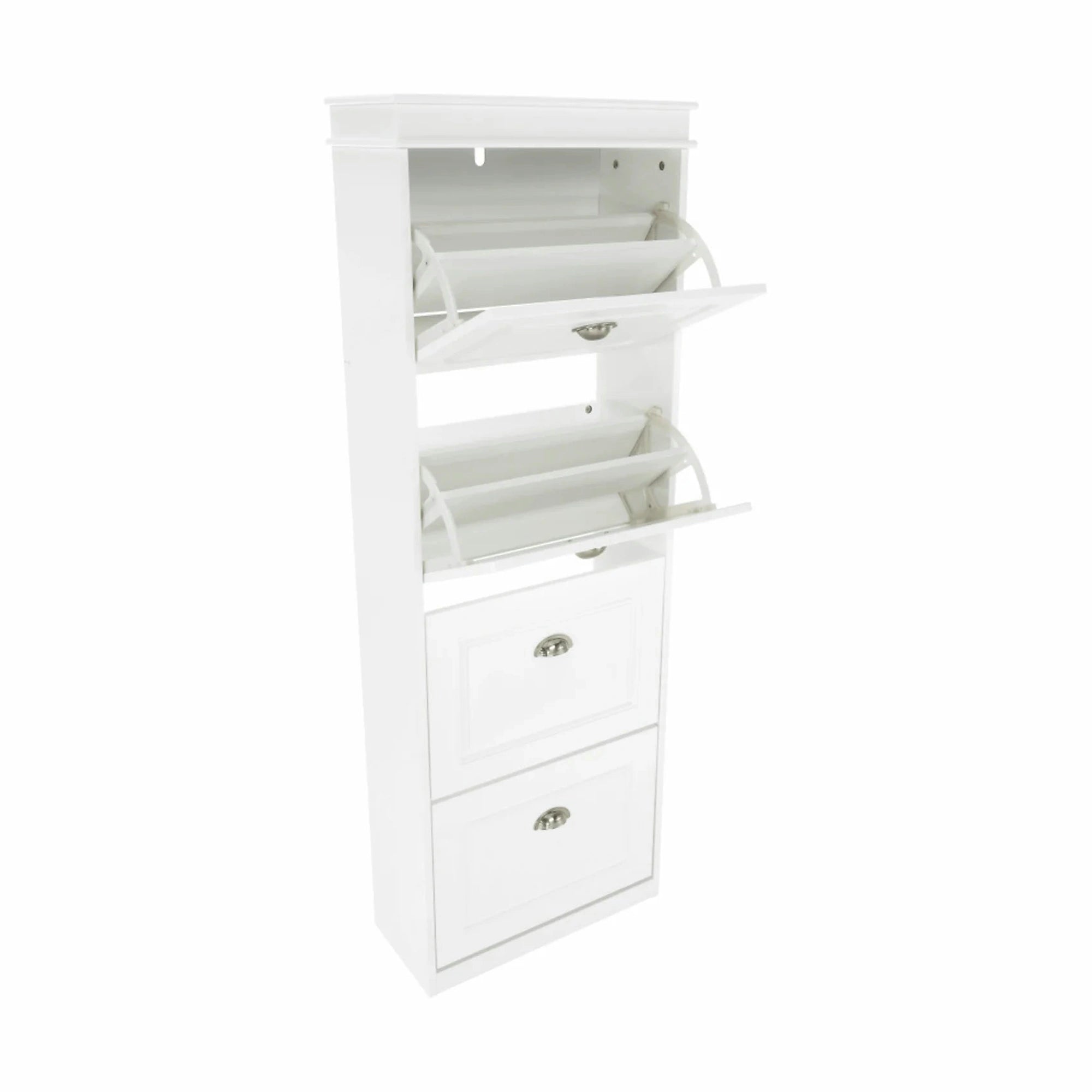 Pantofar SEBER TYP 3, alb, PAL, 54x24x152 cm
