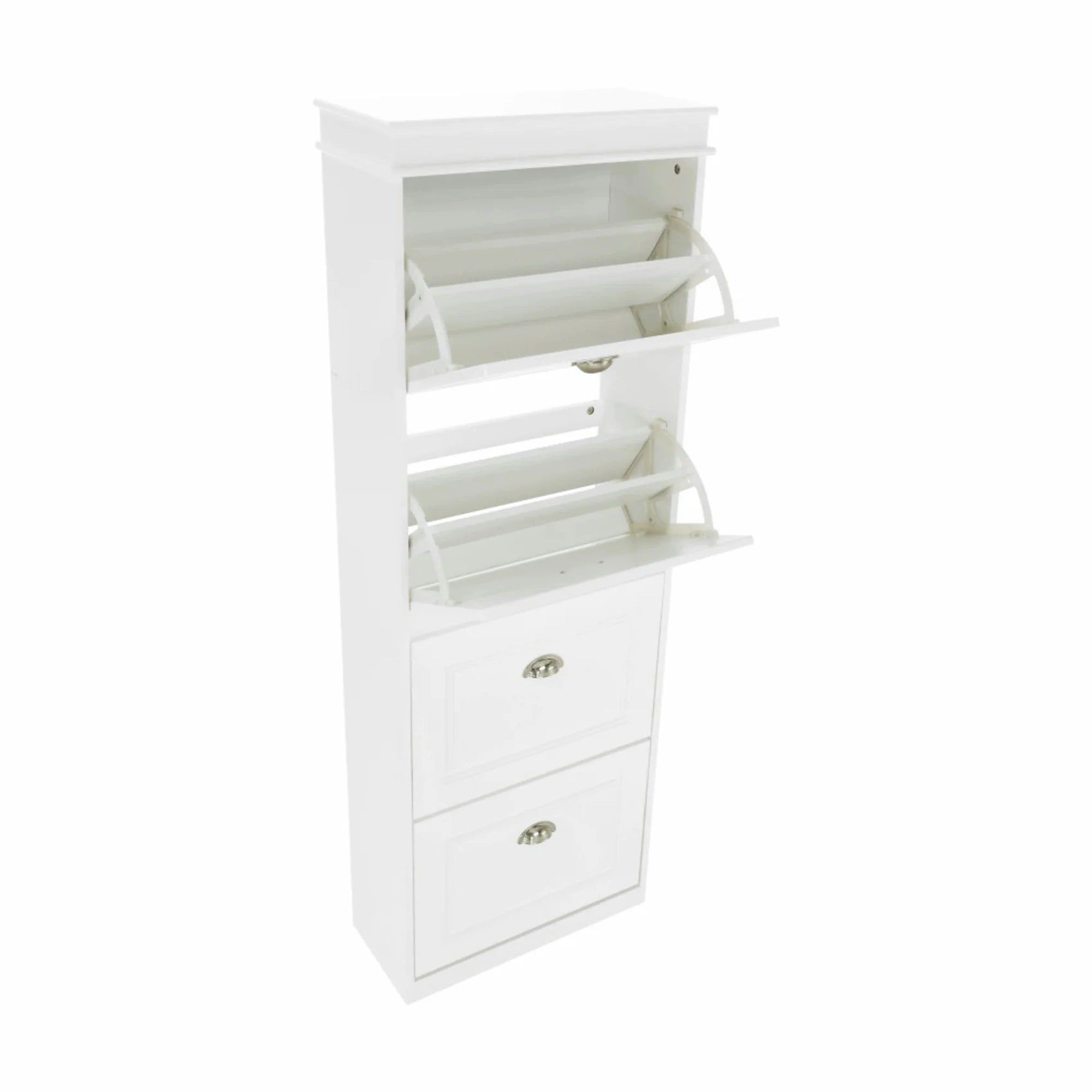 Pantofar SEBER TYP 3, alb, PAL, 54x24x152 cm