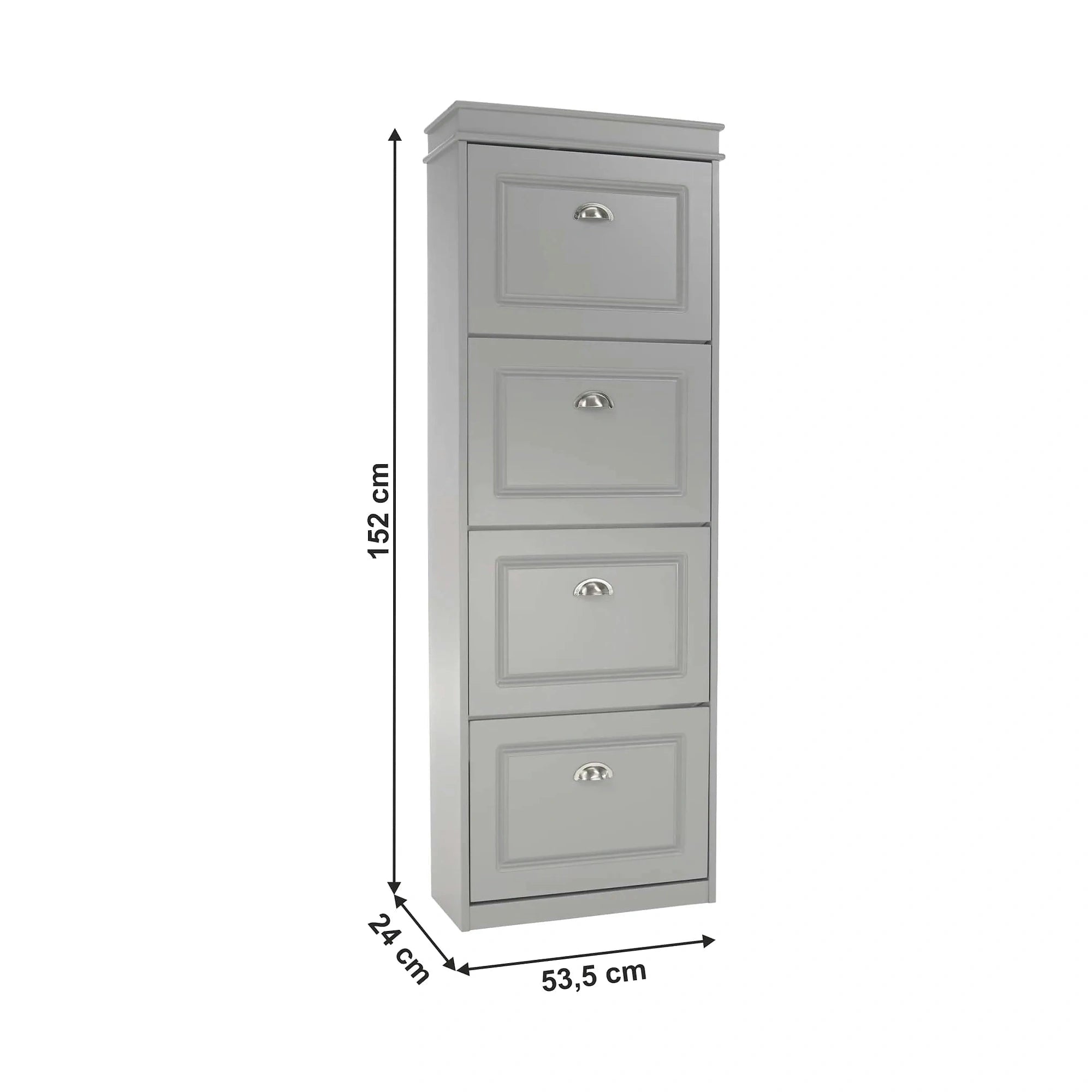 Pantofar SEBER TYP 3, gri, PAL, 54x24x152 cm
