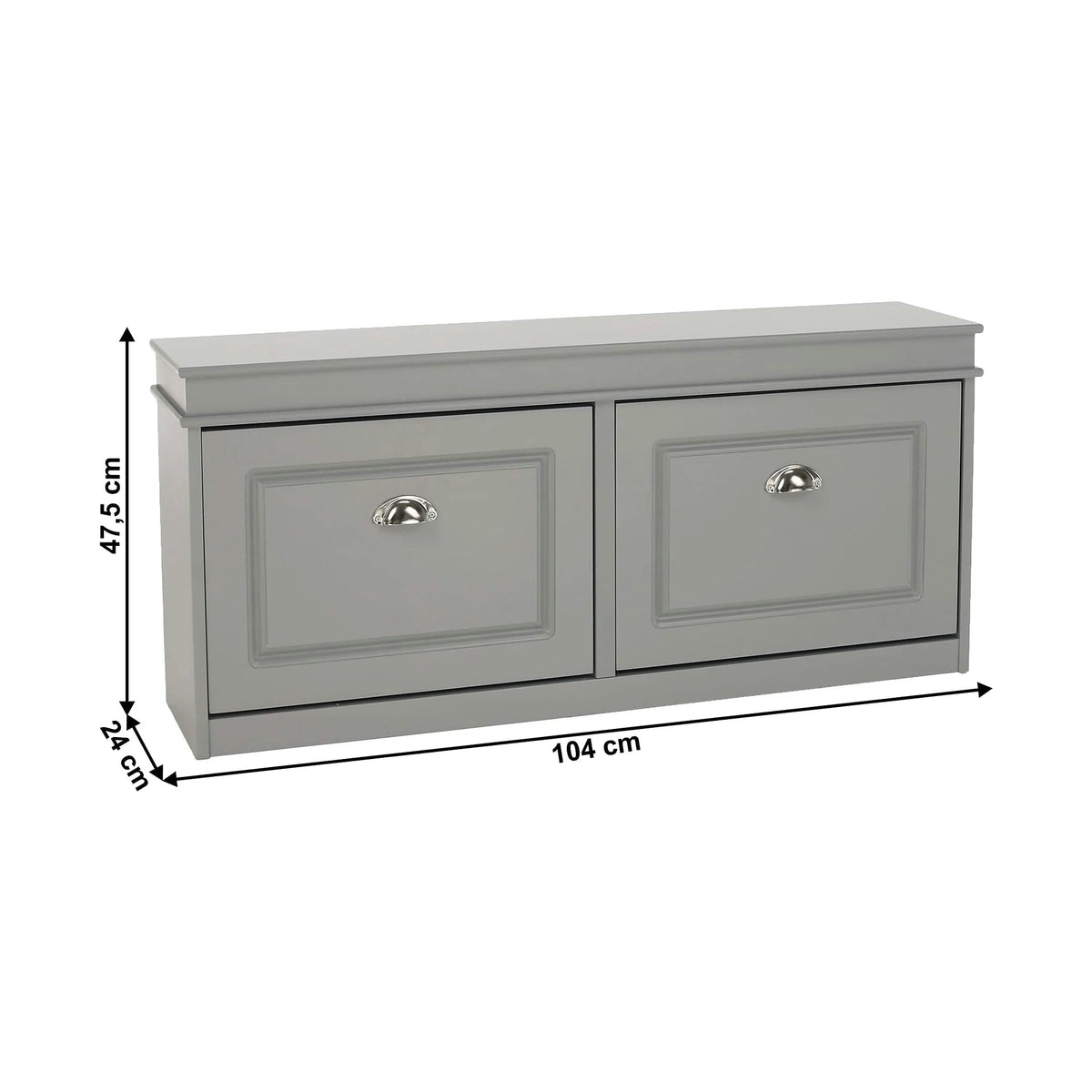 Pantofar SEBER TYP 4, gri, PAL, 104x24x48 cm