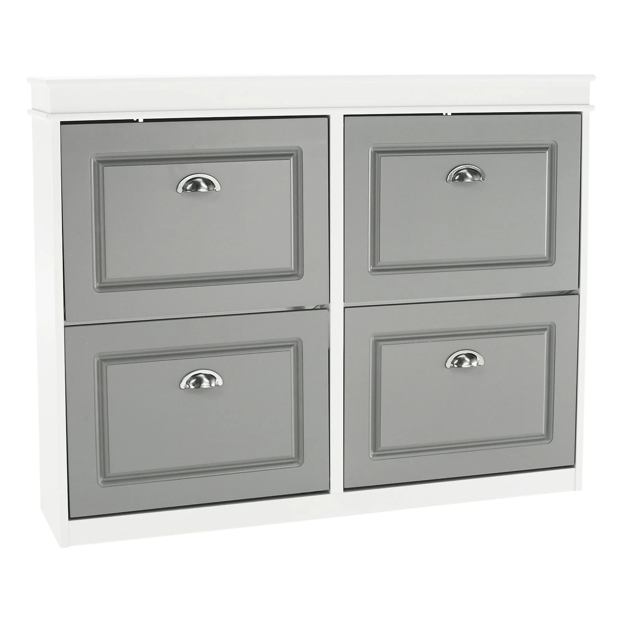 Pantofar SEBER TYP 5, alb/gri, PAL, 104x24x82 cm