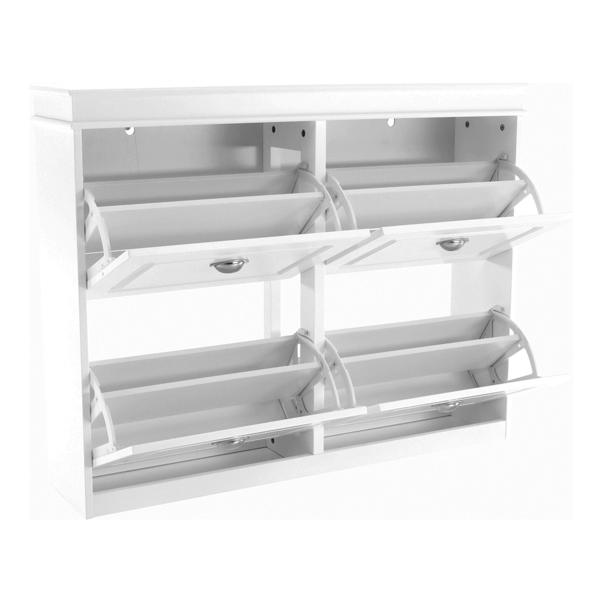 Pantofar SEBER TYP 5, alb, PAL, 105x24x82.5 cm