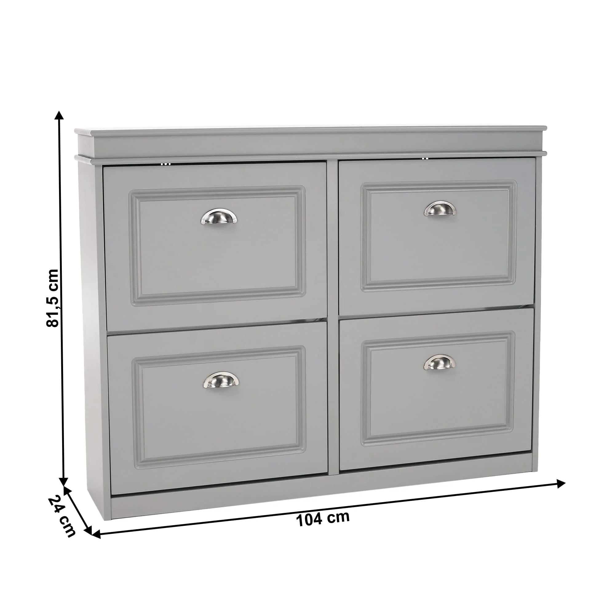 Pantofar SEBER TYP 5, gri, PAL, 104x24x82 cm