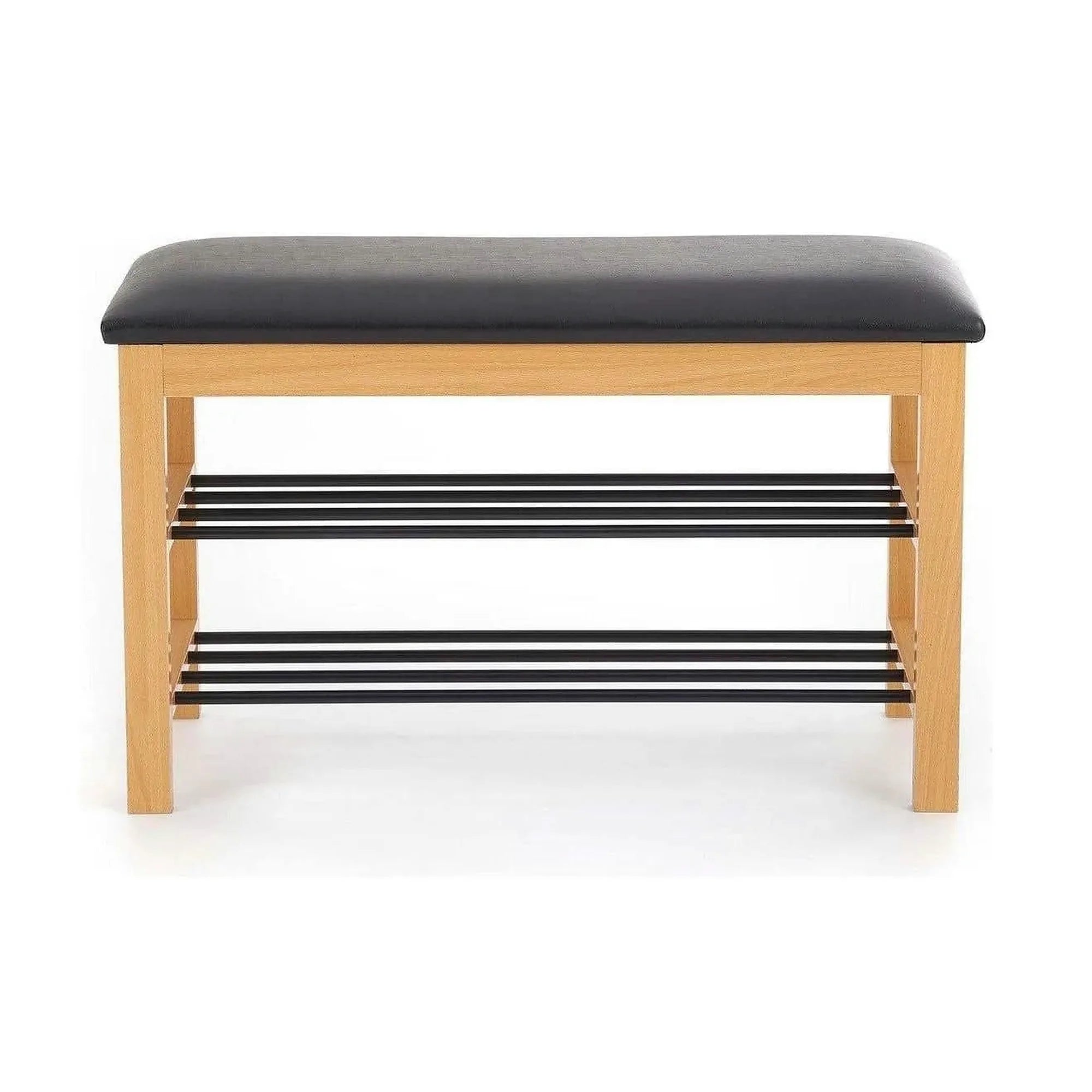 Pantofar ST11, negru/stejar, 81x31x48 cm