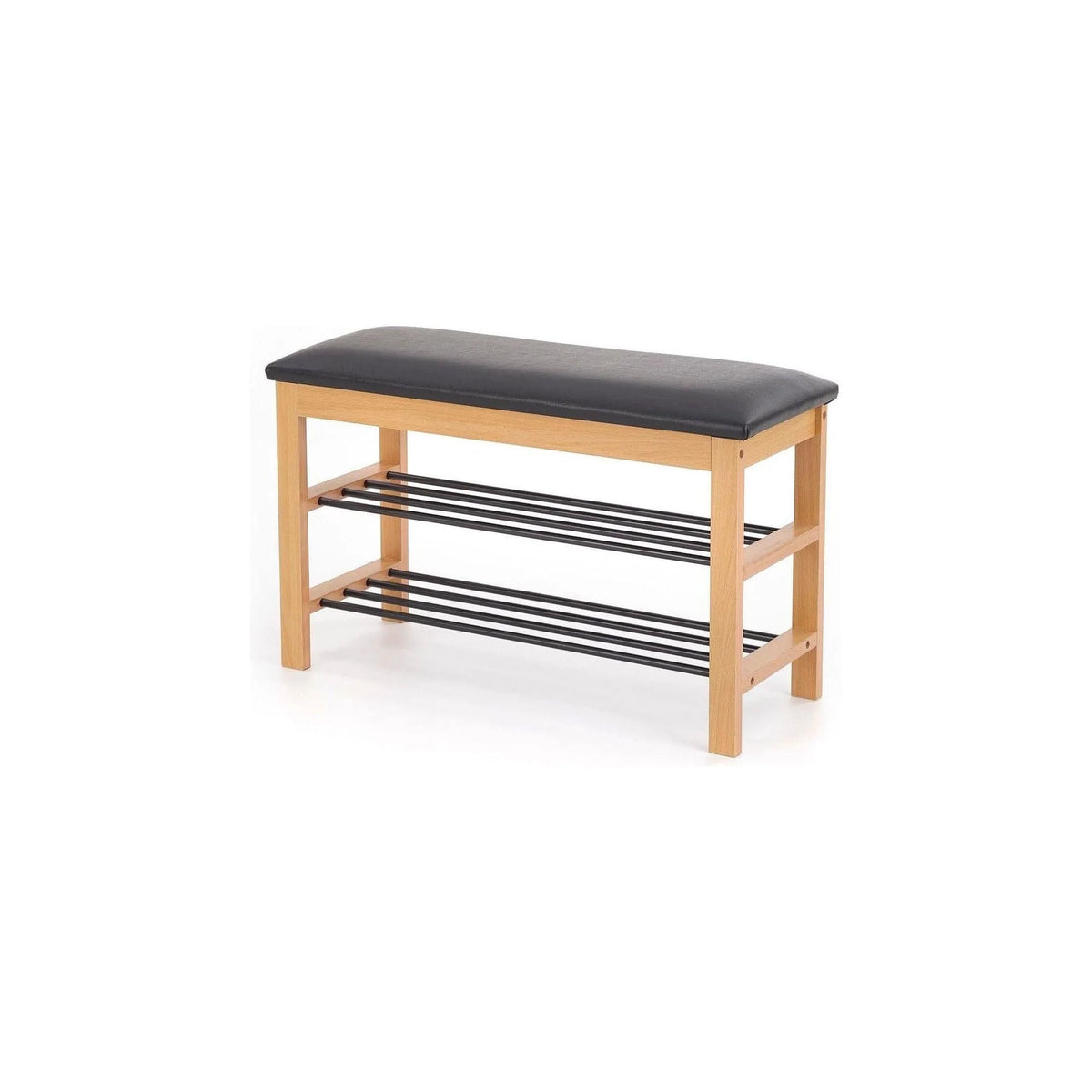 Pantofar ST11, negru/stejar, 81x31x48 cm