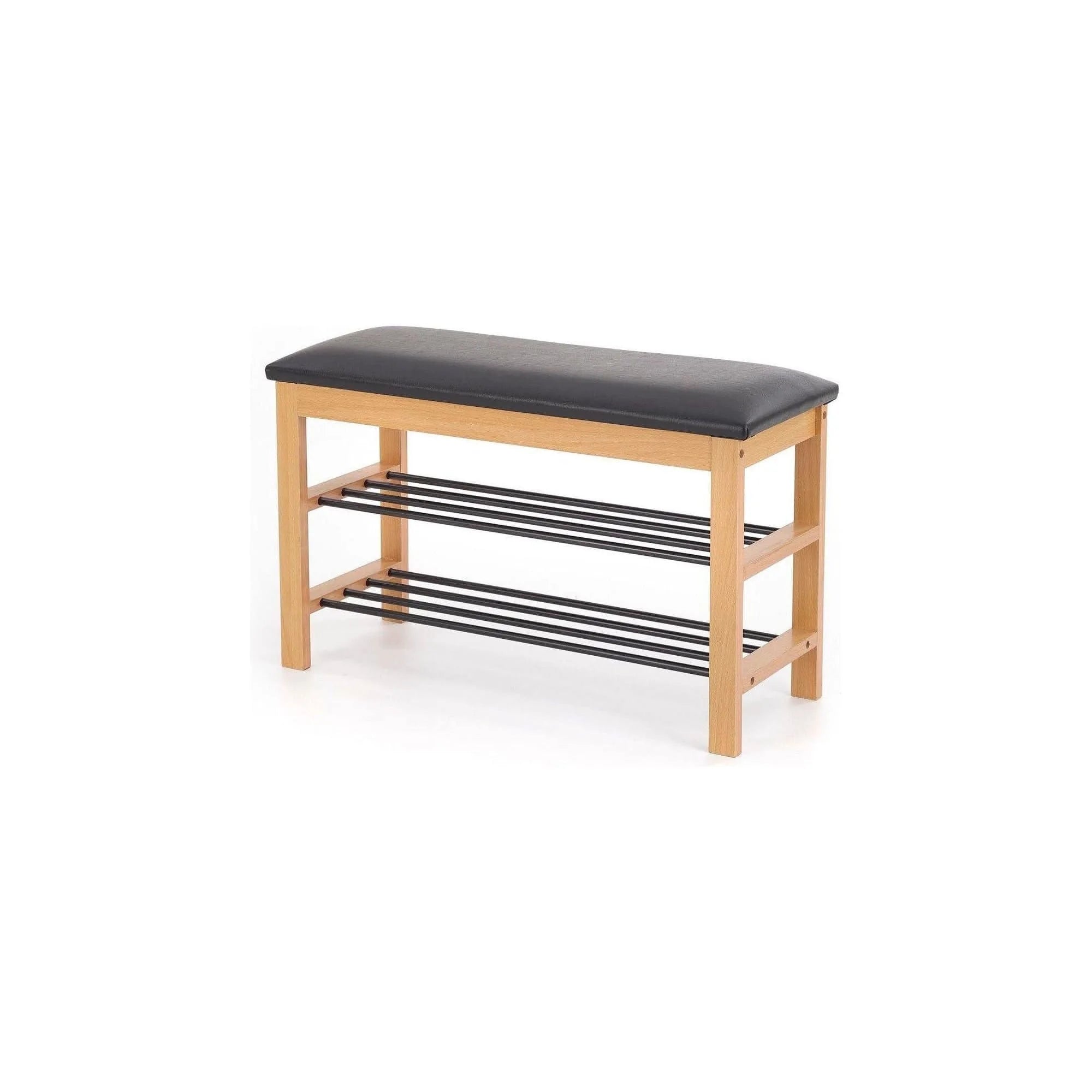 Pantofar ST11, negru/stejar, 81x31x48 cm