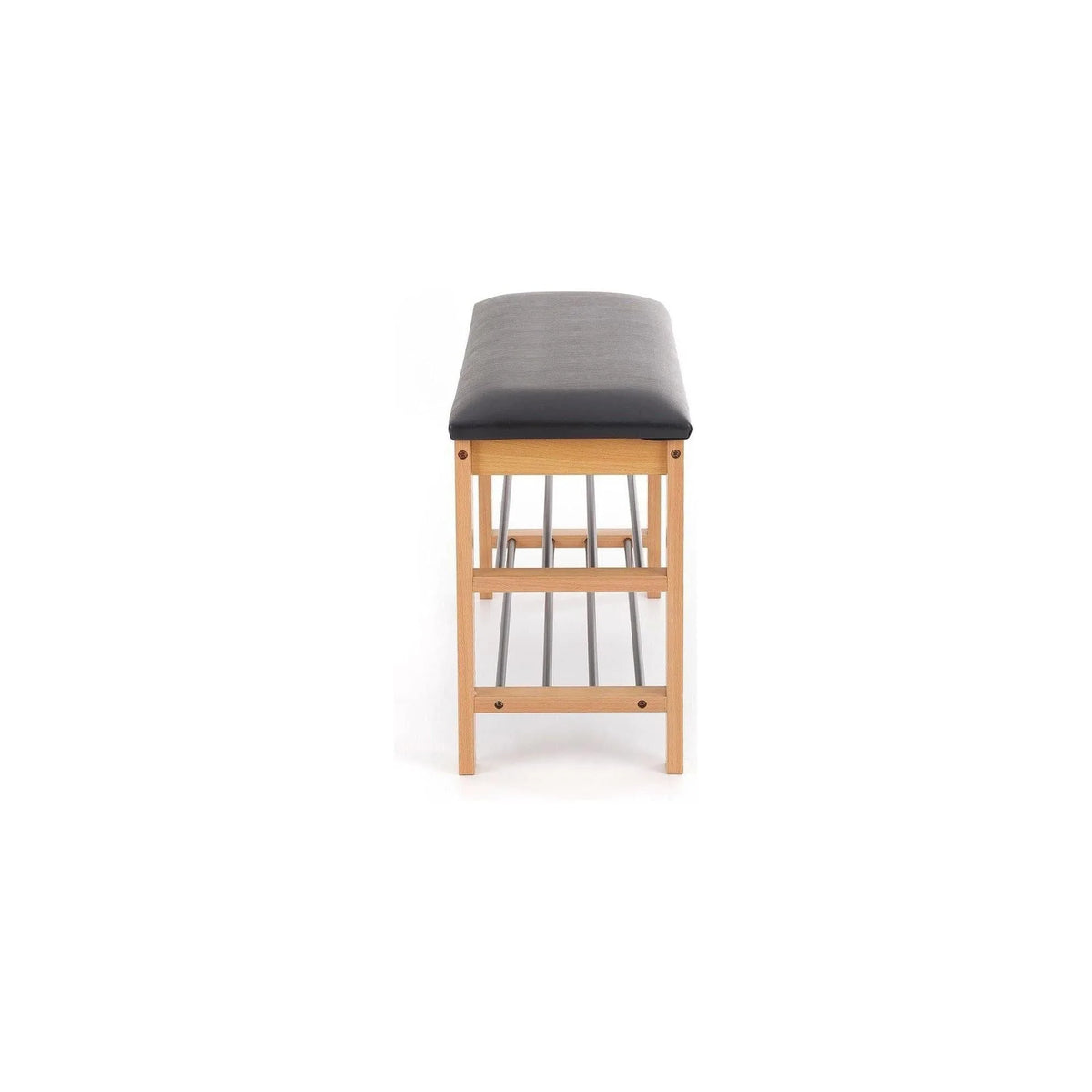 Pantofar ST11, negru/stejar, 81x31x48 cm