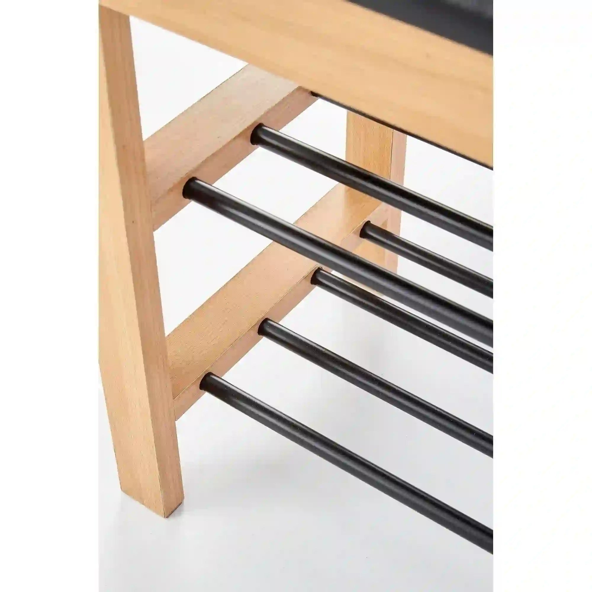 Pantofar ST11, negru/stejar, 81x31x48 cm