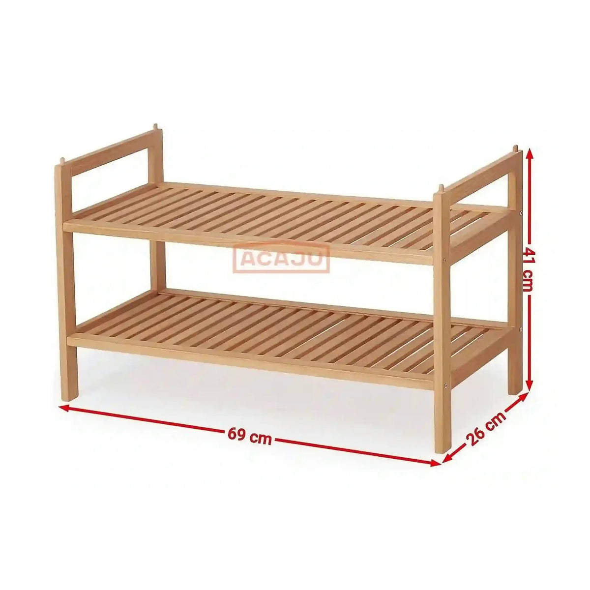 Pantofar ST9, stejar natural, lemn, 69x26x41 cm