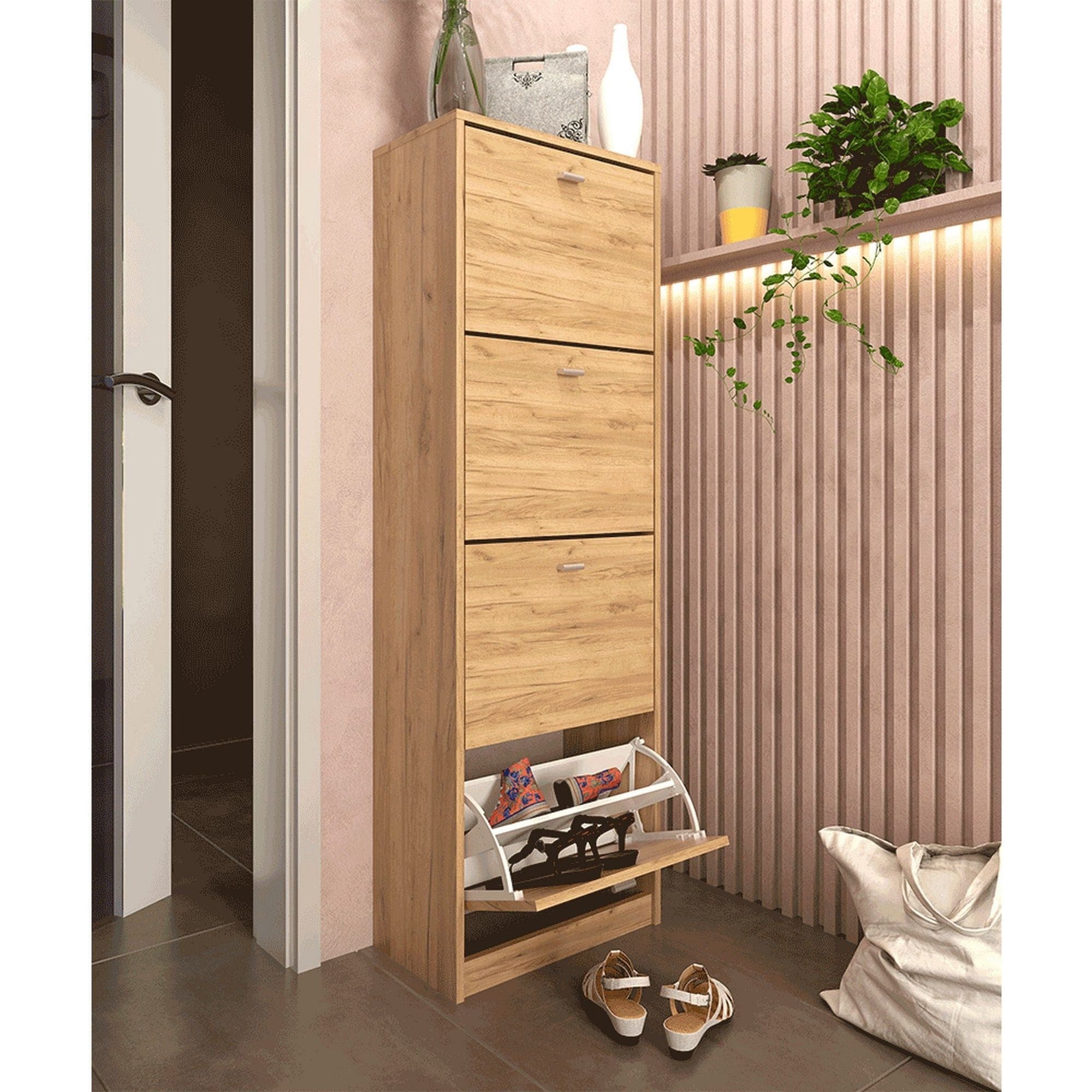 Pantofar VIVAT NEW TYP 3, stejar sonoma, PAL melaminat, 50x28x152 cm