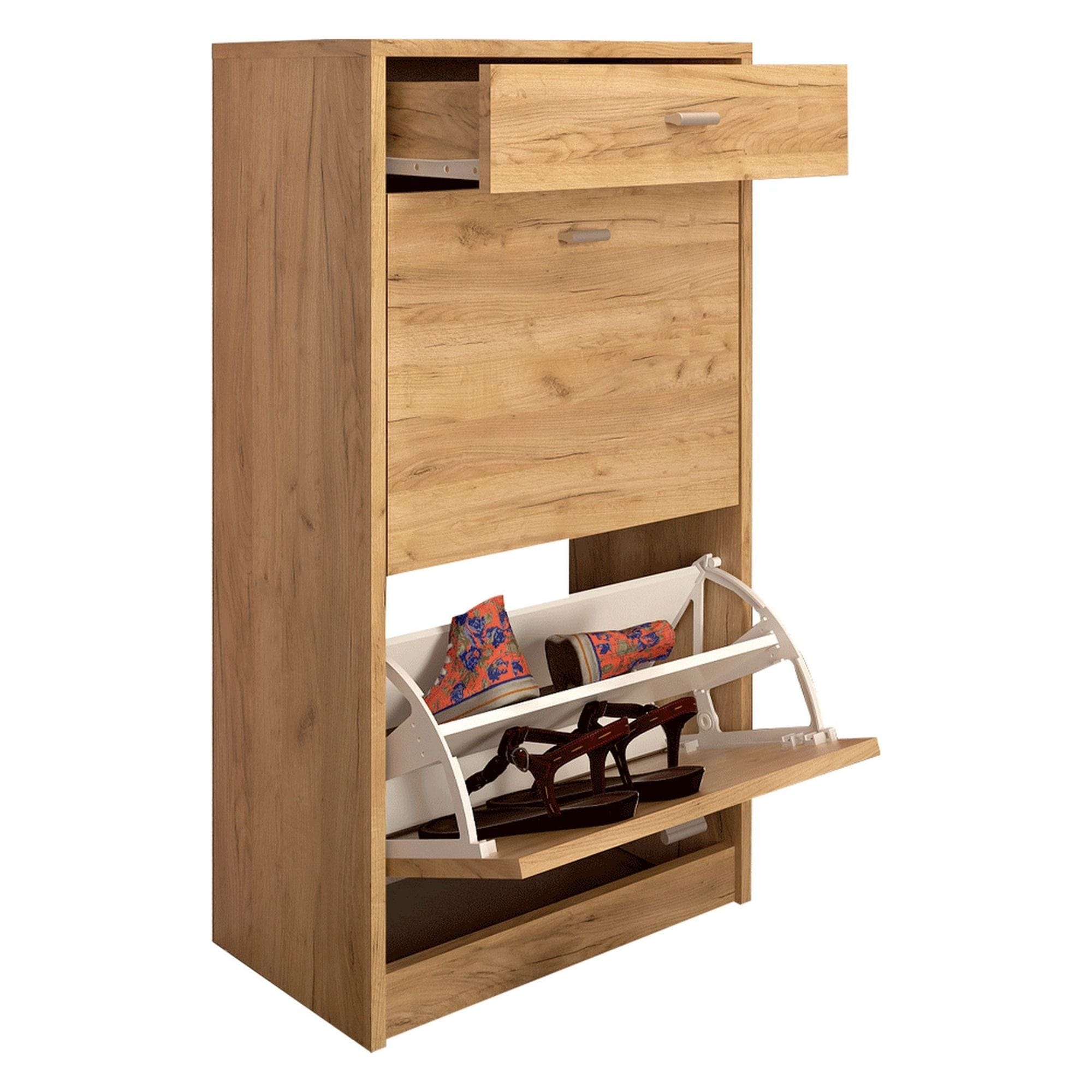 Pantofar VIVAT NEW TYP1, stejar artisan, PAL melaminat, 50x28x98 cm