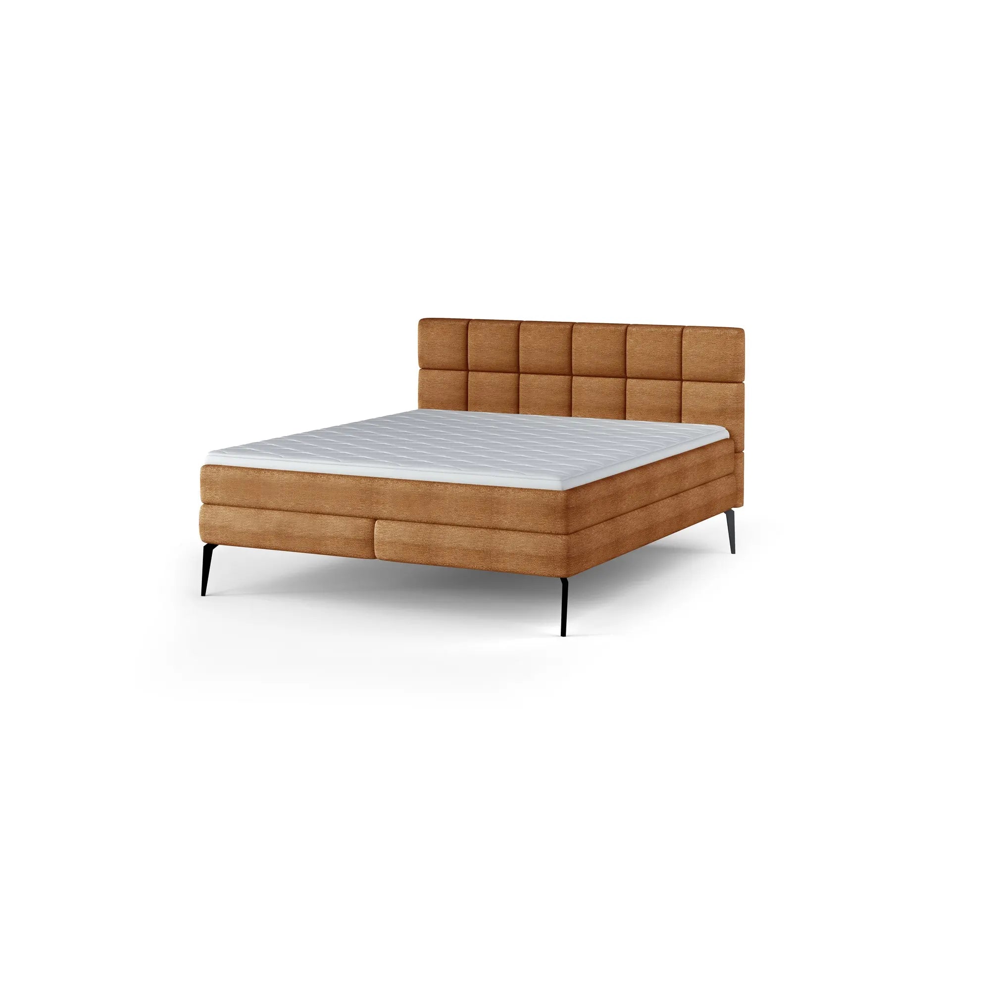 Pat boxspring ADEL 140x200, personalizabil materiale Gama Oferta Avantaj, cu saltele si topper