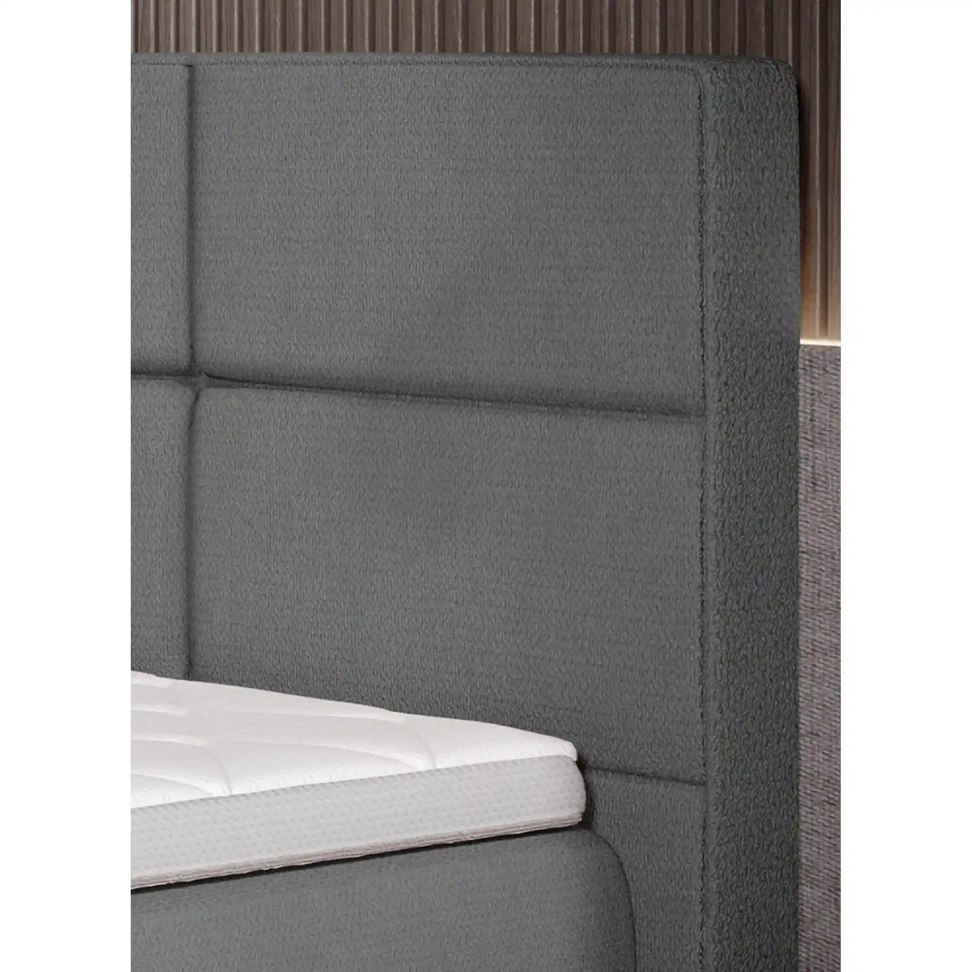 Pat boxspring RITA 140x200, personalizabil materiale gama Oferta Avantaj, cu saltele, topper si lada depozitare