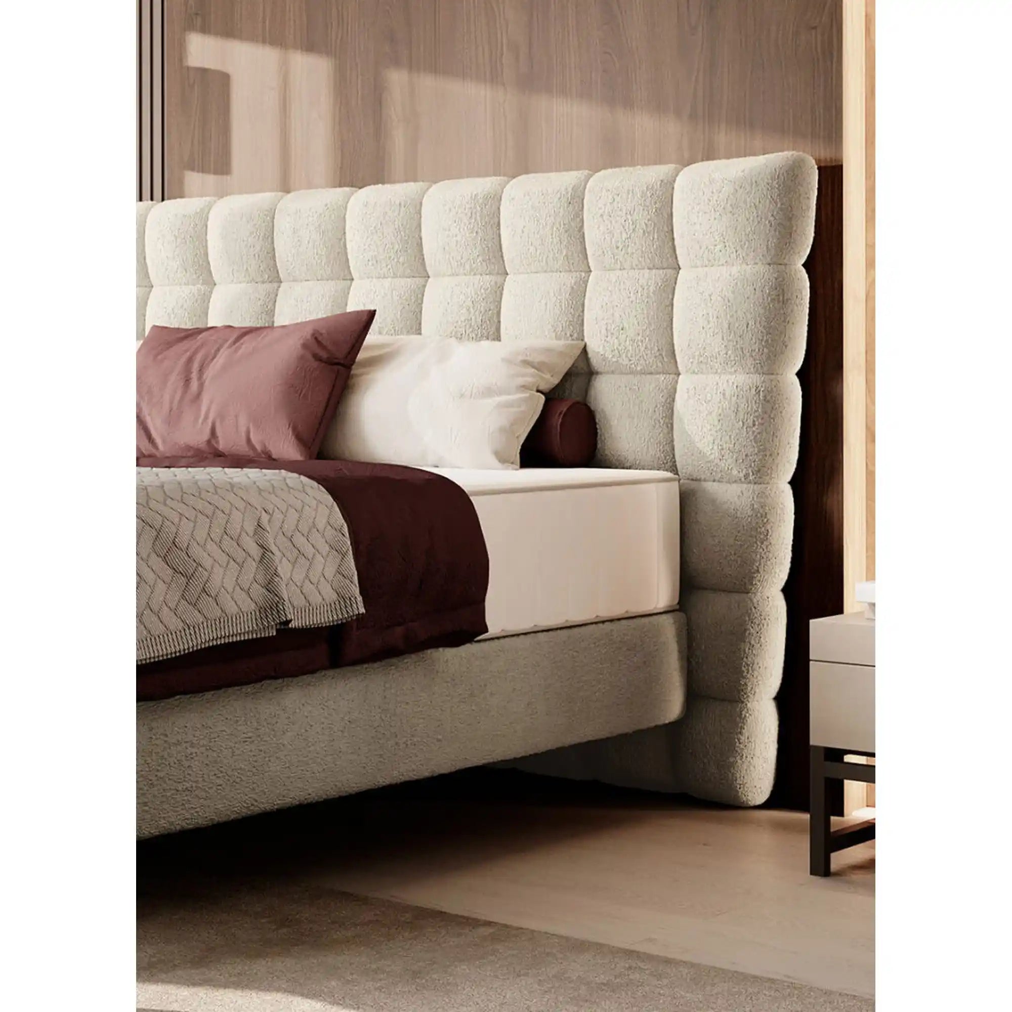 Pat INFERNO 160x200, personalizabil materiale Gama Premium, cu suport pentru saltea