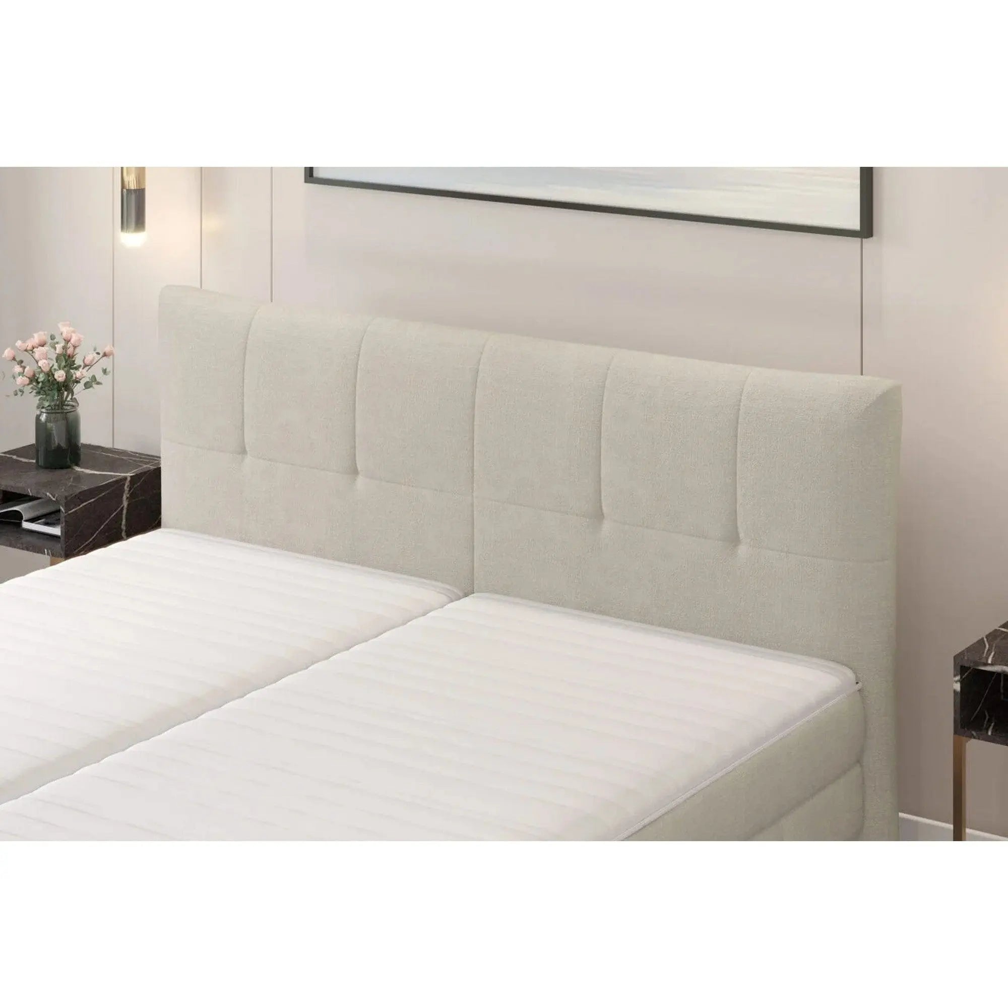 Pat JOLIN 140x200, personalizabil materiale Gama Premium, cu saltea, spatiu depozitare si pistoane