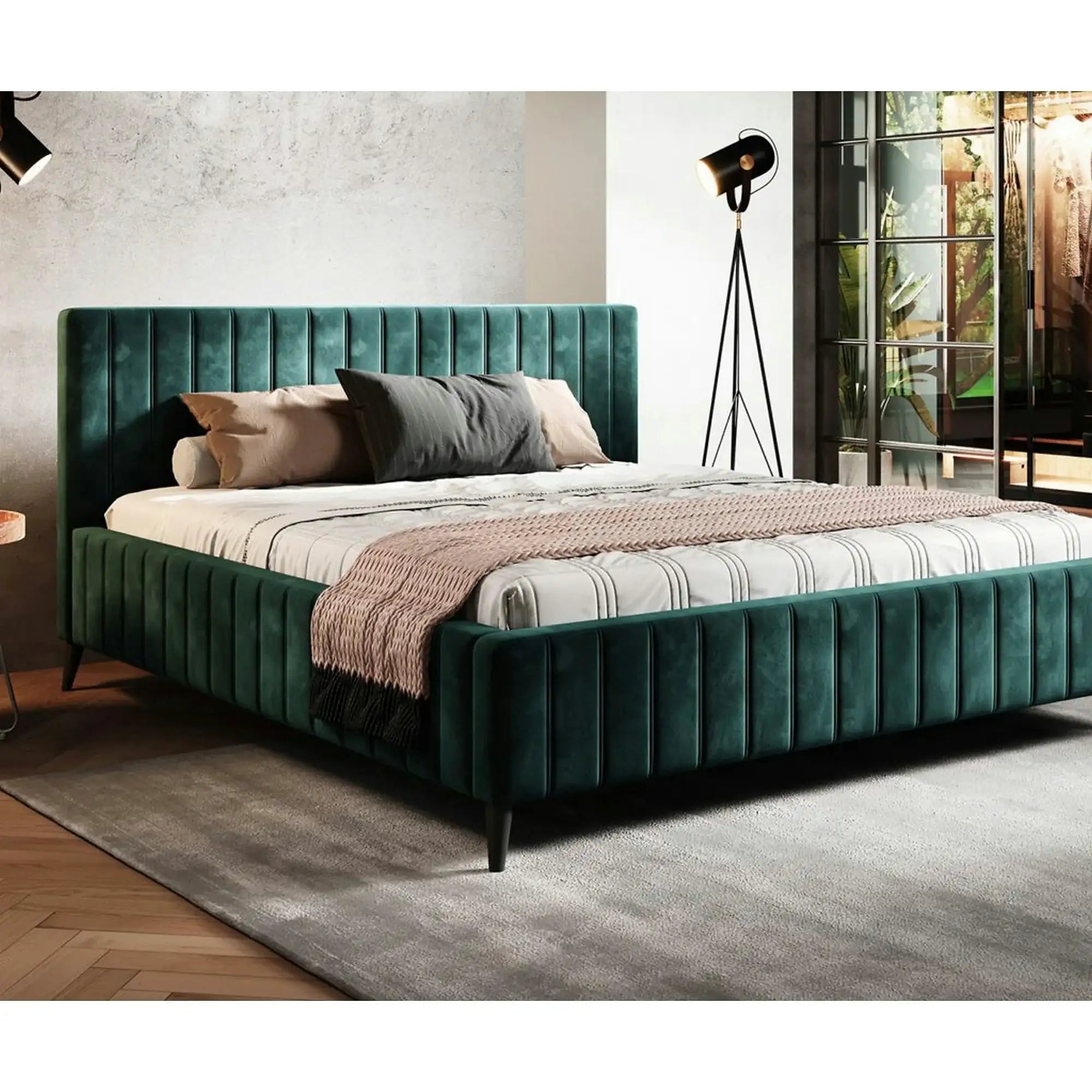 Pat MAGGIE SR 160x200, personalizabil, cu suport saltea si sistem de reglare