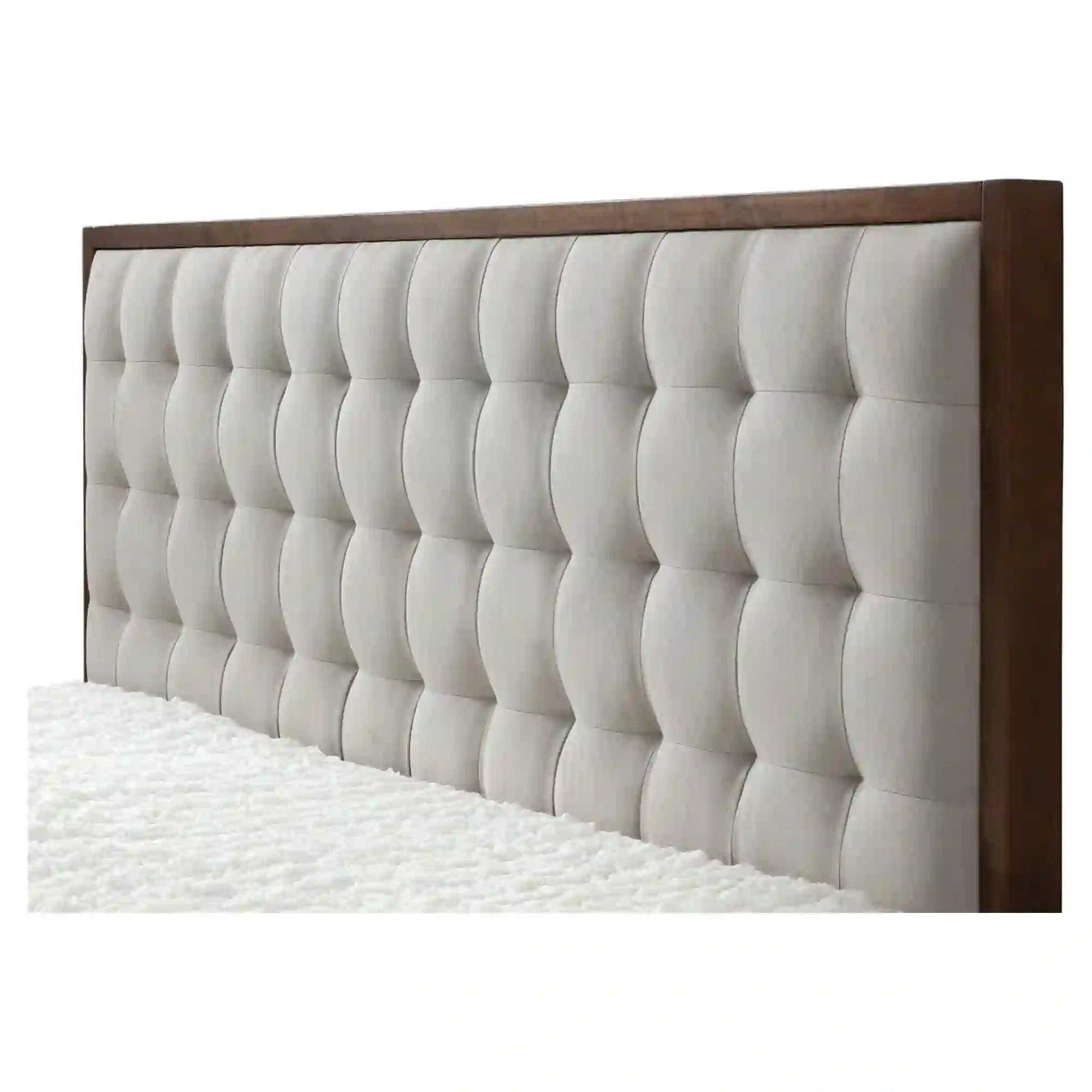 Pat matrimonial Solomo 160x200, nuc/bej, cu somiera