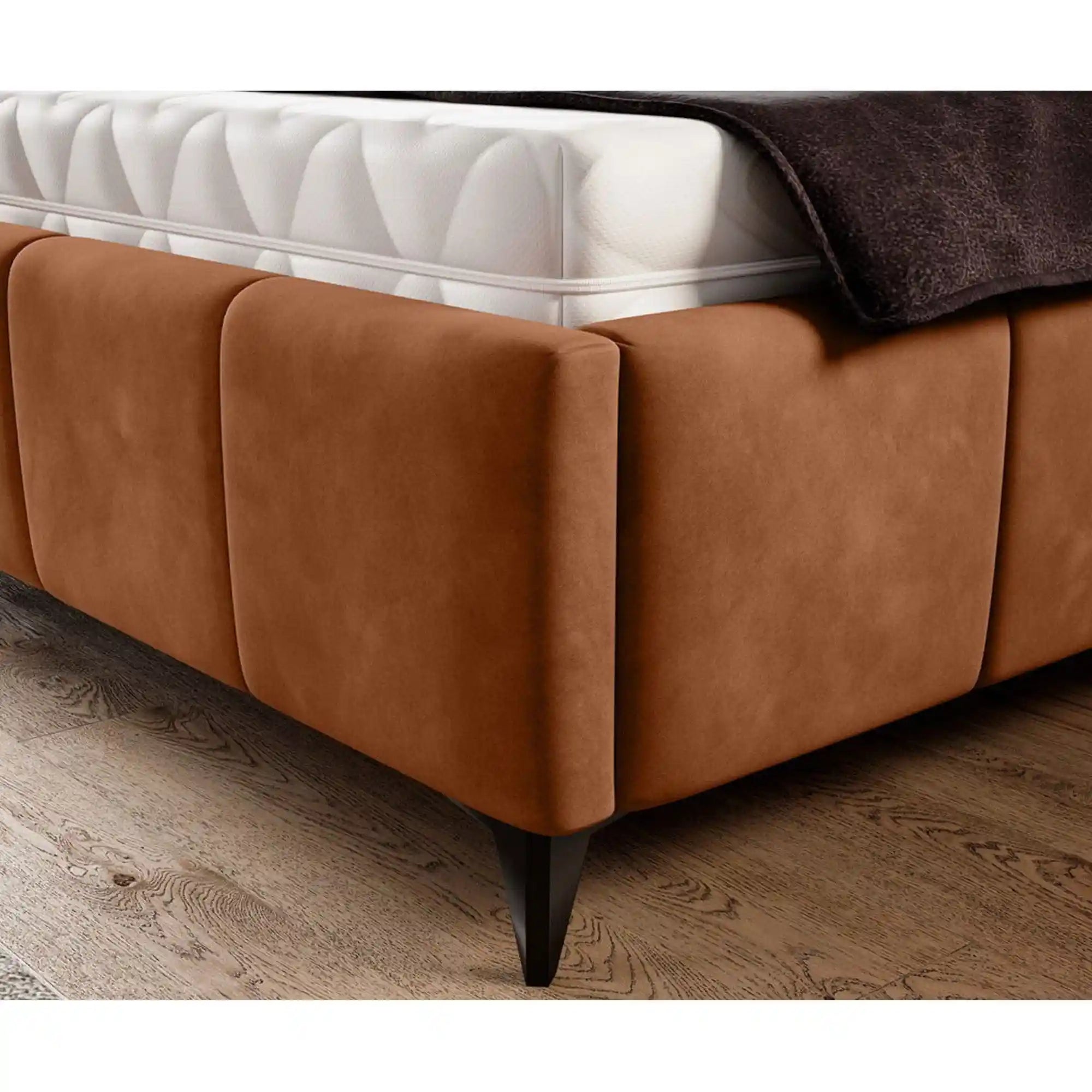 Pat NAOMI SR 180x200, personalizabil materiale gama Oferta Avantaj, somiera metalica si sistem de reglare a picioarelor