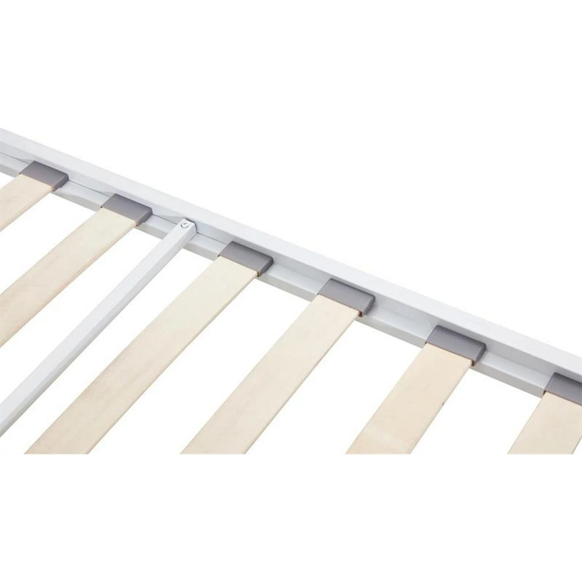 Pat PANAMA 90x200, alb, otel, cu somiera