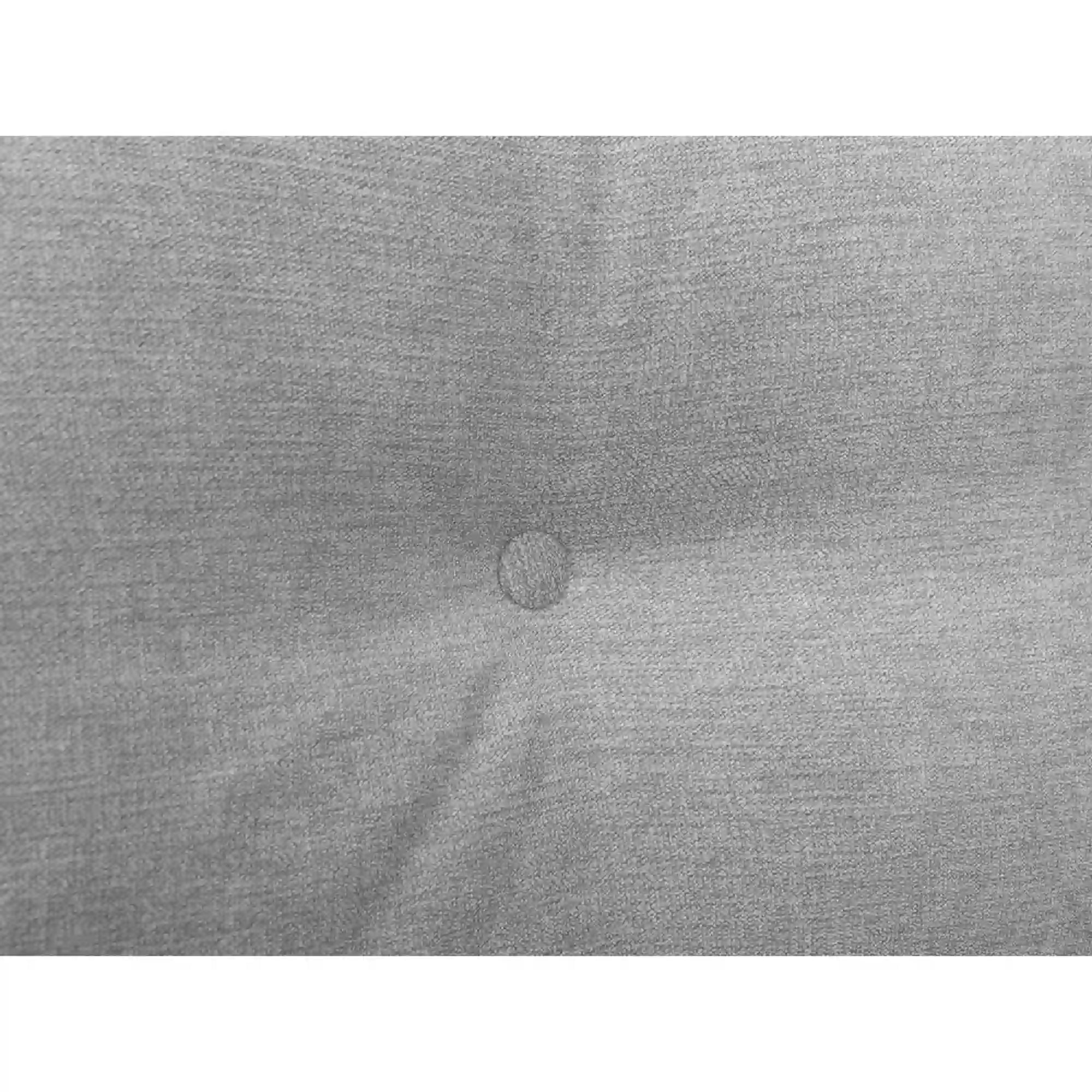 Pat RICO 110x200, stofa catifelata gri - Matricea 17, cu saltea, somiera si spatiu depozitare