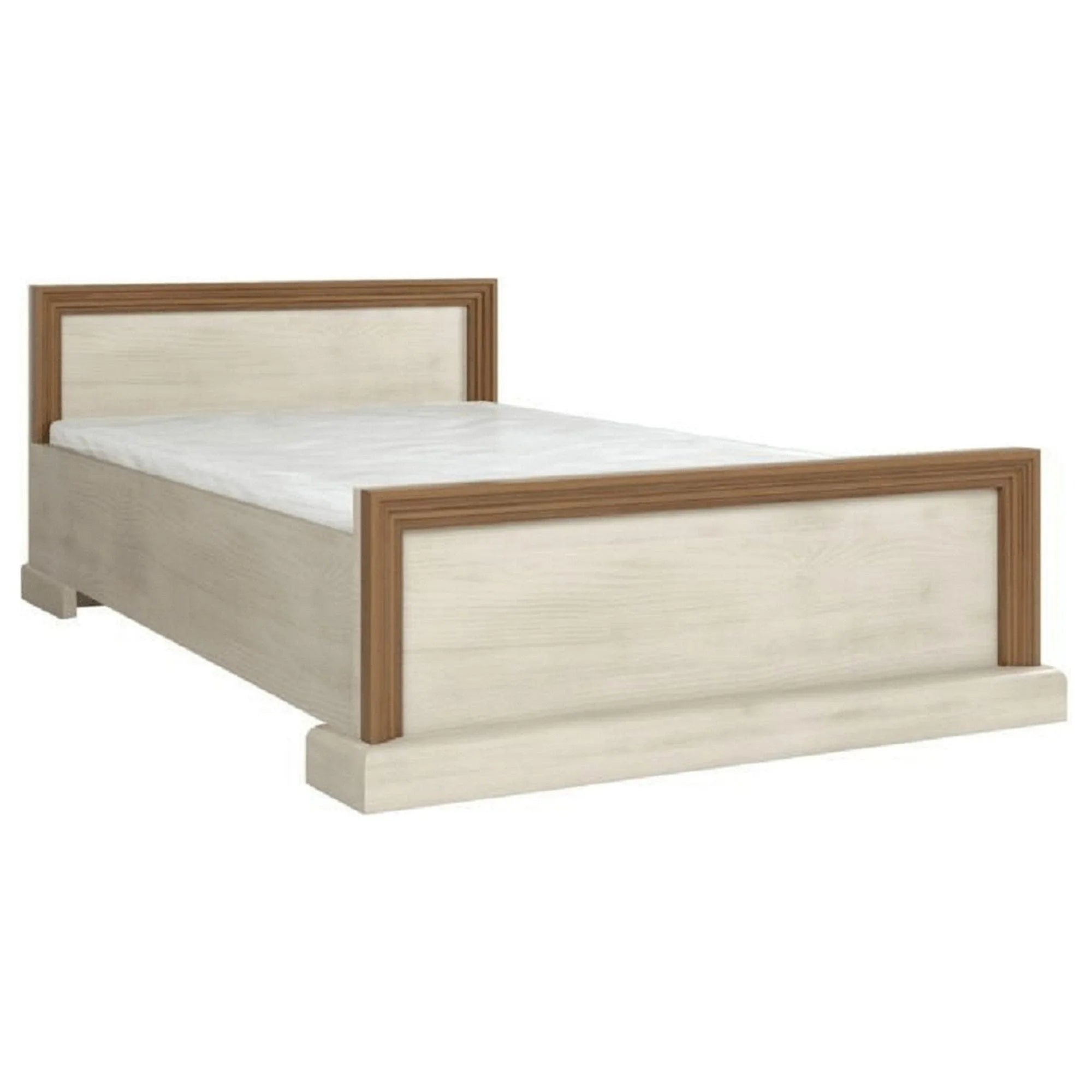 Pat ROYAL L1 160x200, pin nordic/stejar salbatic, PAL melaminat, cu somiera