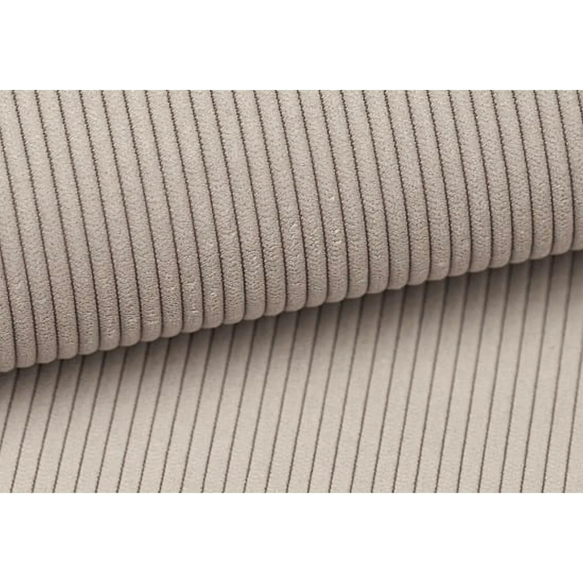 Pat tapitat boxspring LUCIO 180x200, stofa catifelata bej deschis - Ontario 02, cu saltele si topper