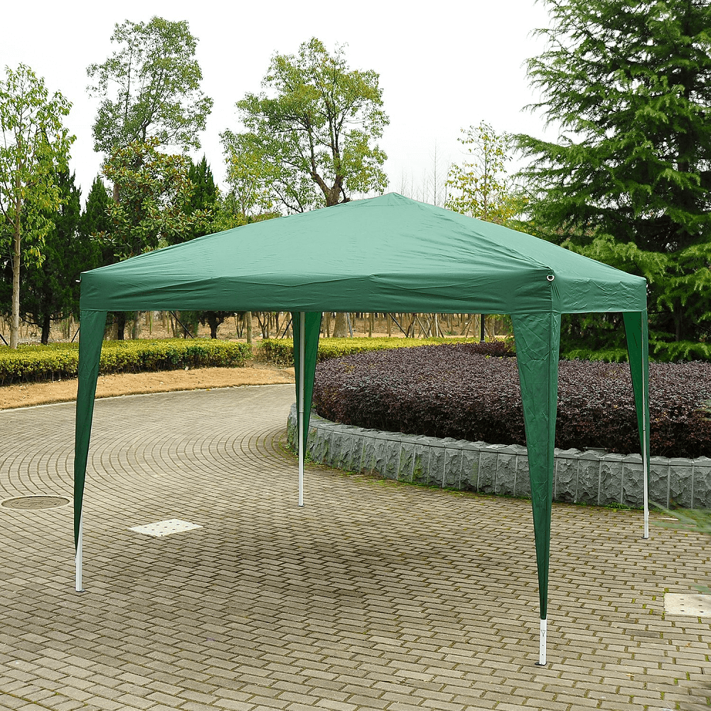 Cort gradina pliabil TREKAN TIP 1, verde, poliester/otel, 200x200x250 cm