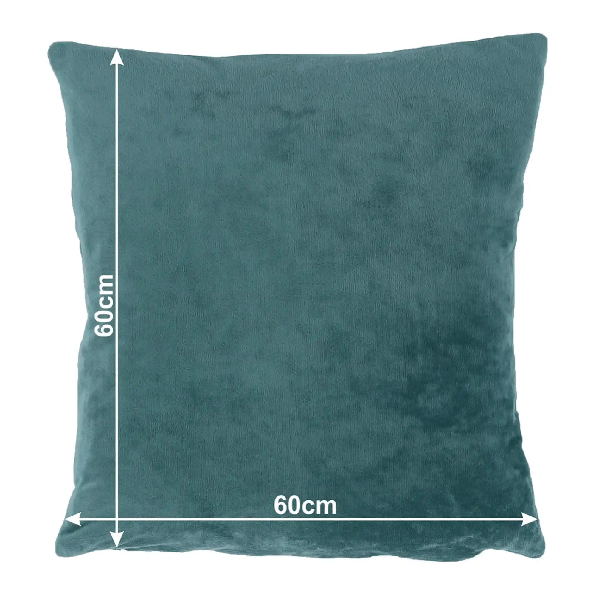 Perna OLAJA TIPUL 5, turcoaz, tesatura catifelata, cu husa detasabila, 60x60 cm