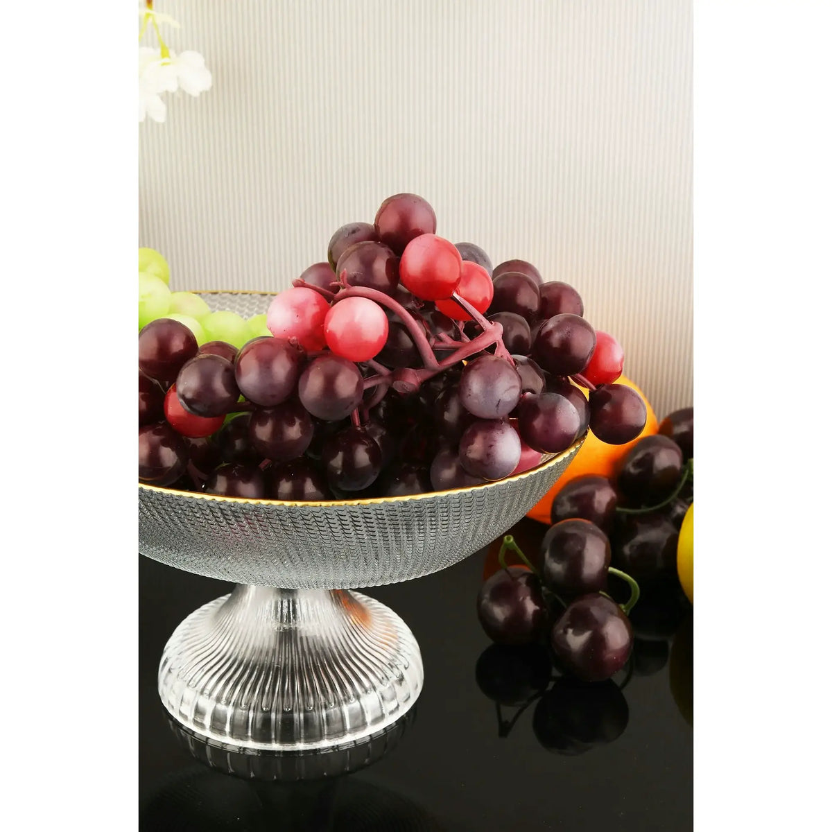 Platou fructe DAMLA 1AKAY23, transparent, sticlă