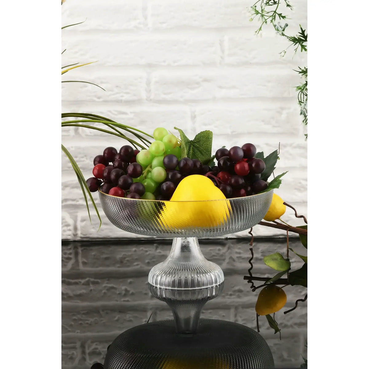 Platou fructe DAMLA 1AKAY24, transparent, sticlă