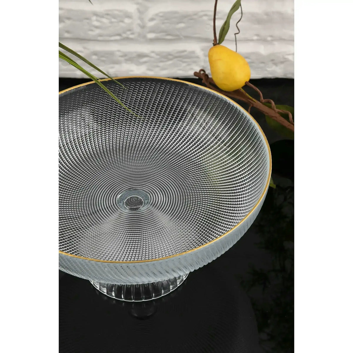 Platou fructe DAMLA 1AKAY24, transparent, sticlă
