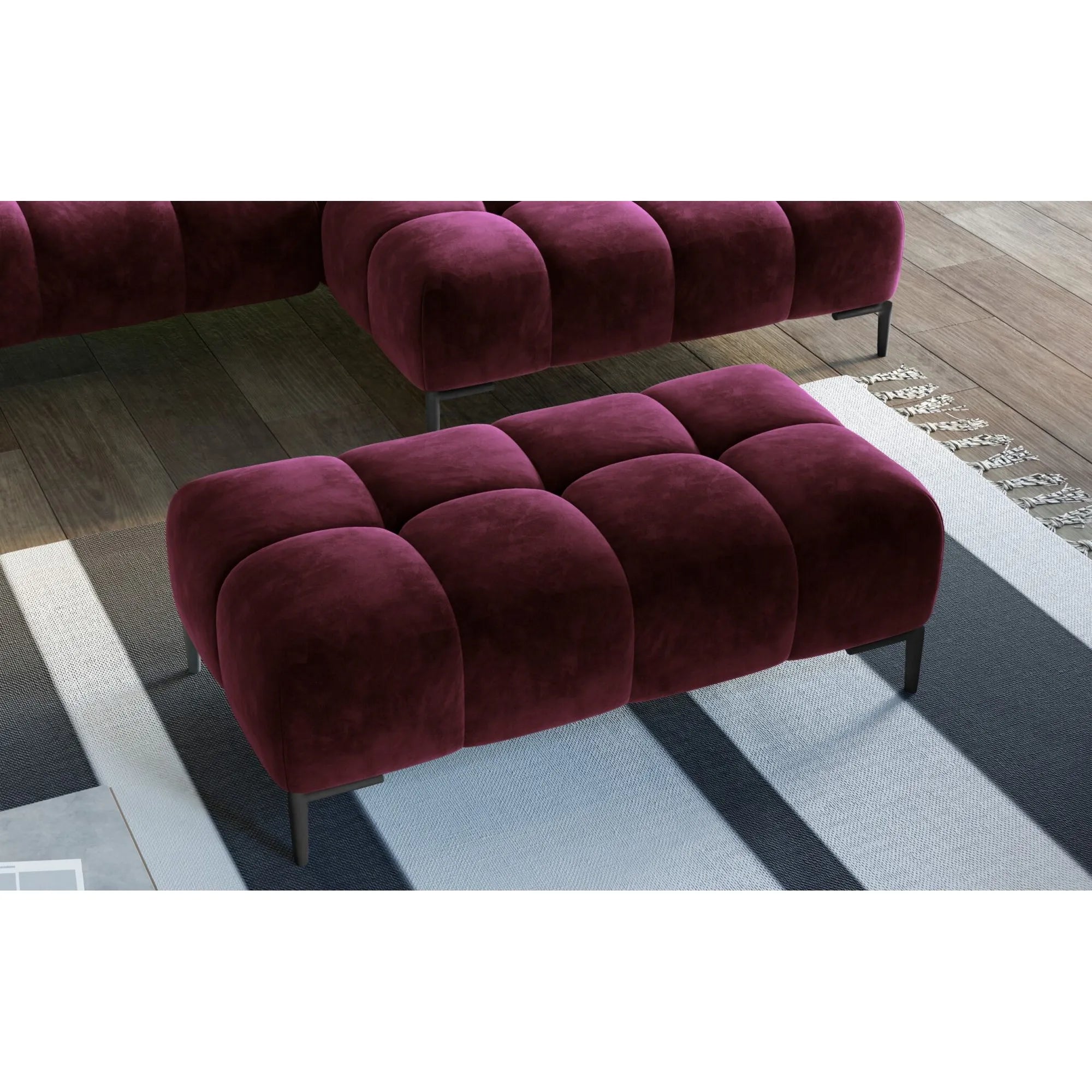 Taburet PLAZA XL, personalizabil materiale gama Premium, 134x71x44 cm