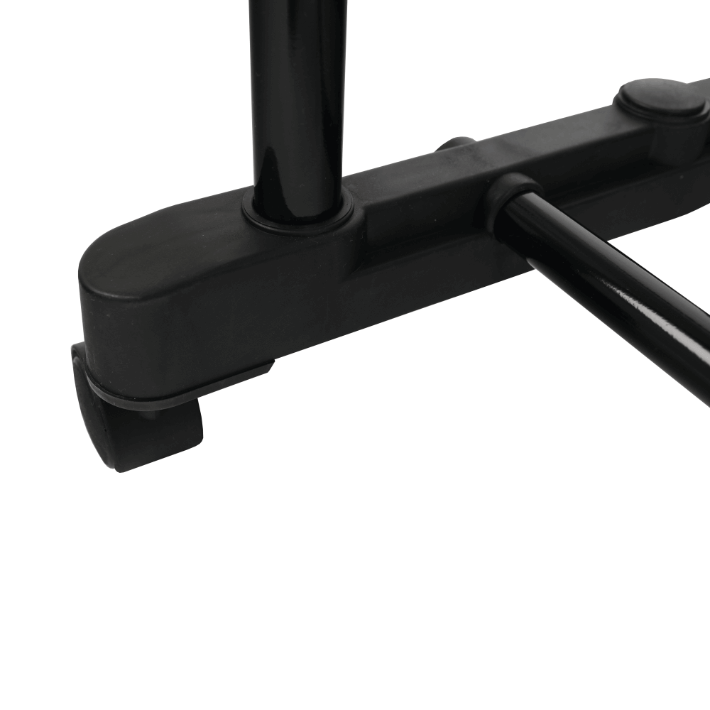 Stander haine OLIVER, negru/crom, metal/plastic, 80x43x150 cm