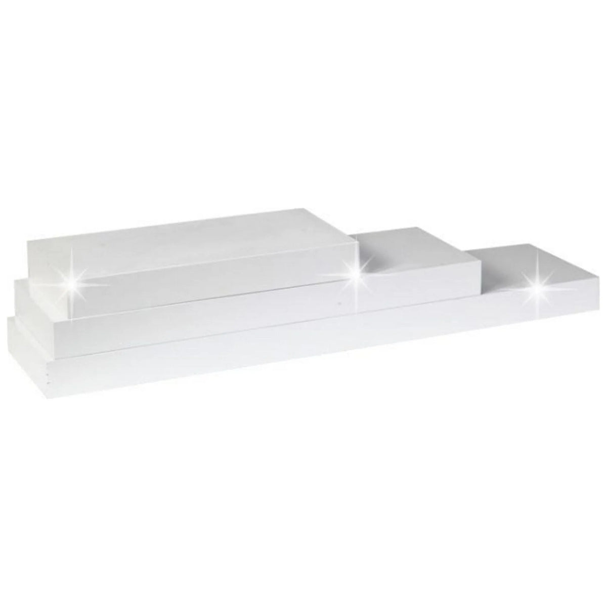 Polita GANA FY 11044-5, alb lucios, 30x25x5 cm