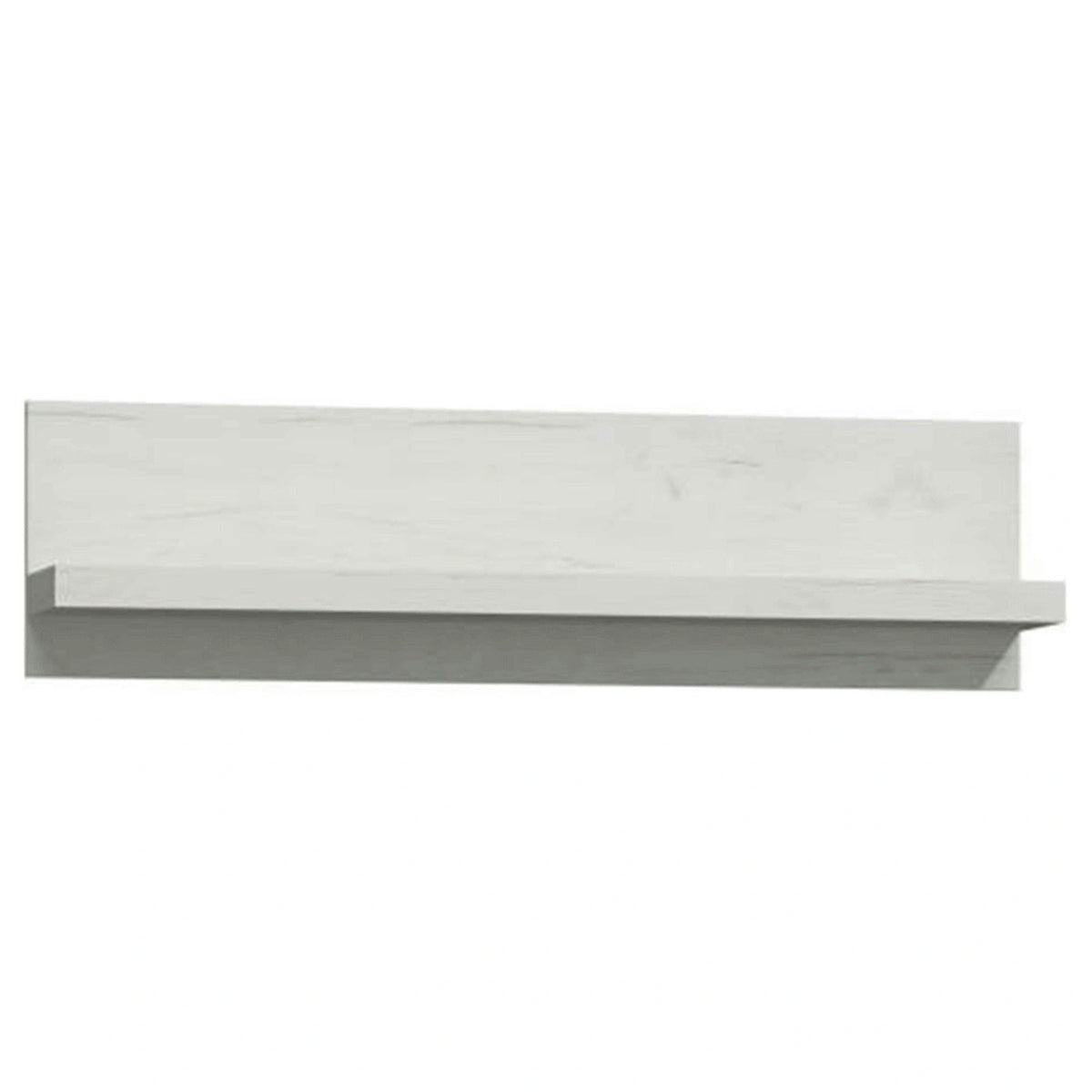 Polita INFINITY I-11, frasin alb, PAL melaminat, 120x18x32 cm