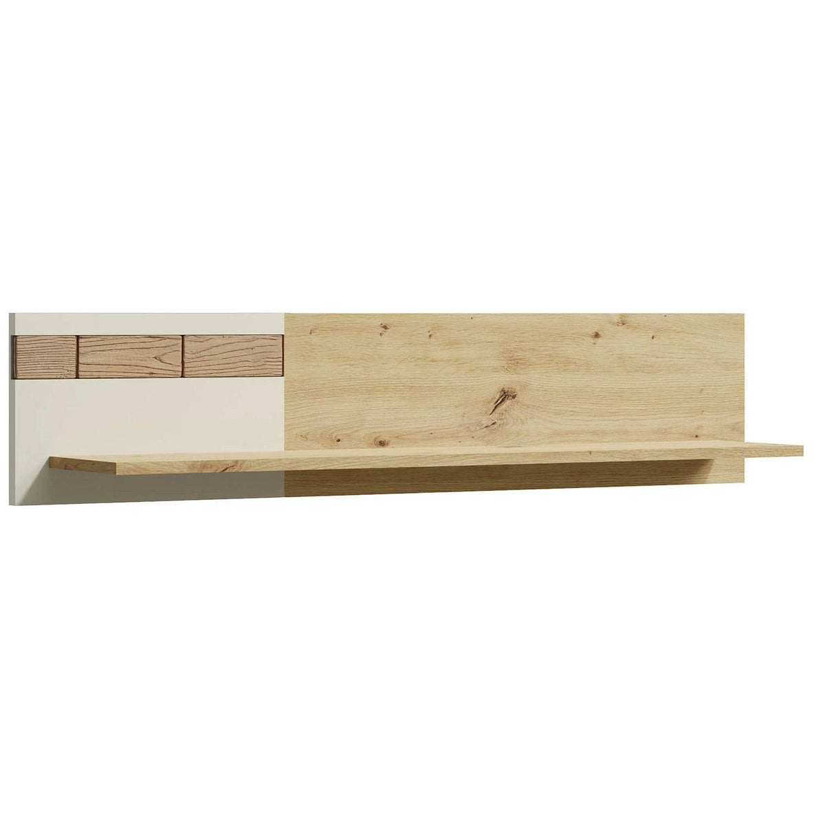 Polita KEKS K6, stejar/casmir, PAL laminat, 120x20x26 cm