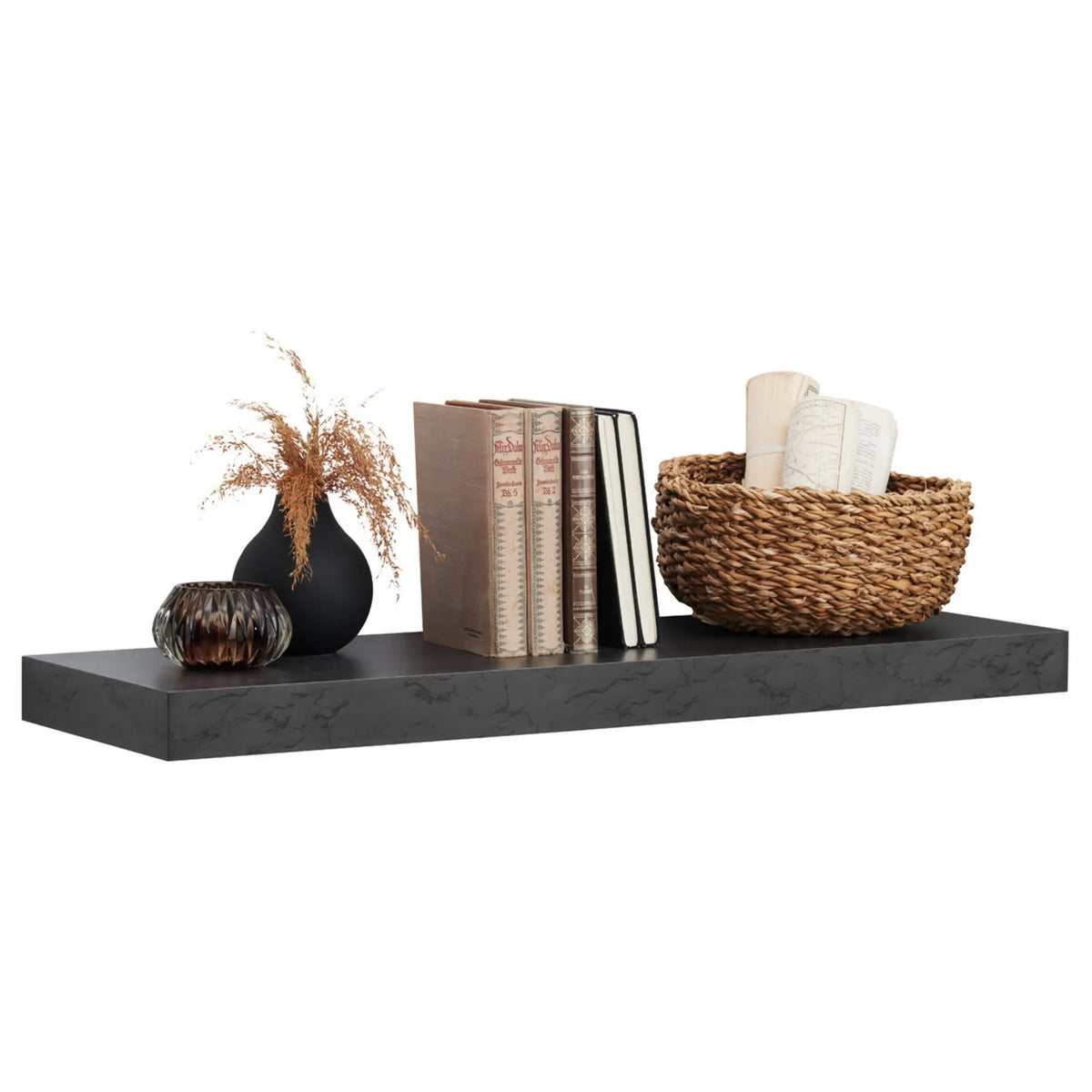 Polita ZACK, gri antracit, 50x25x5 cm