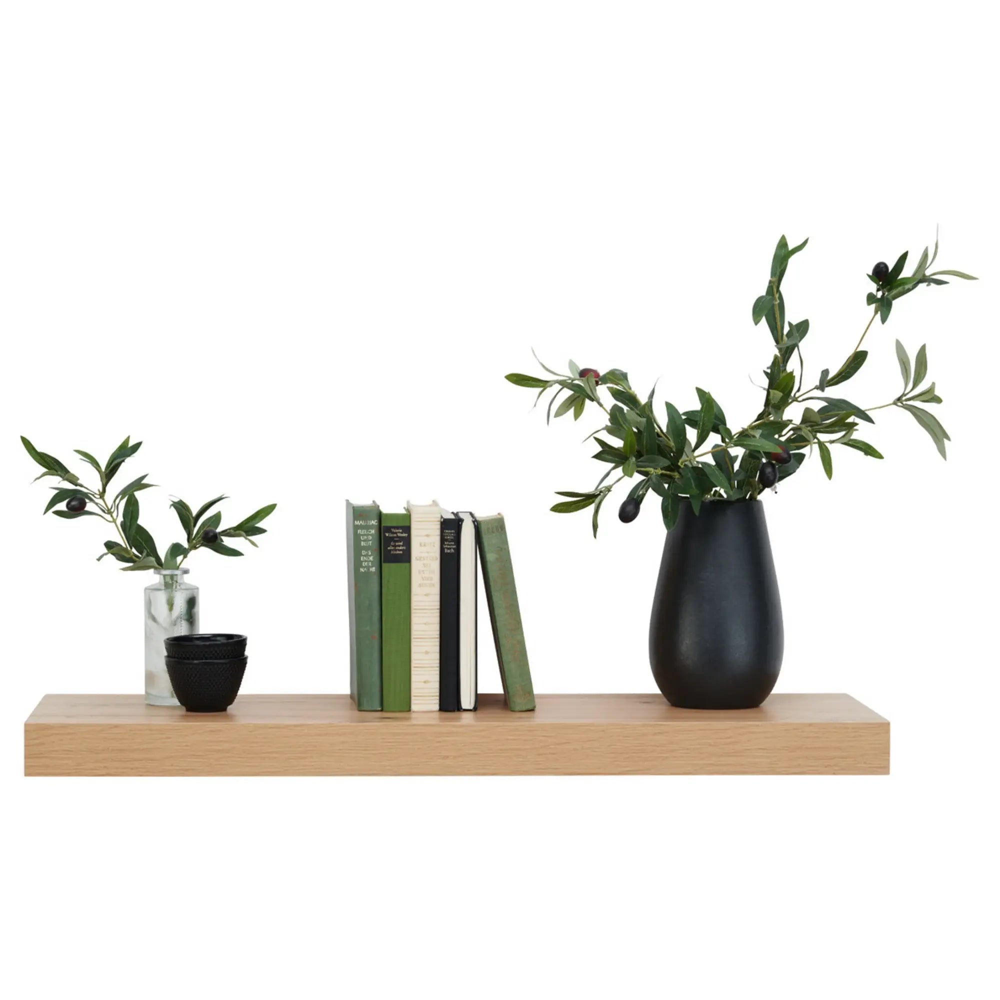 Polita ZACK, stejar wotan, 80x25x5 cm