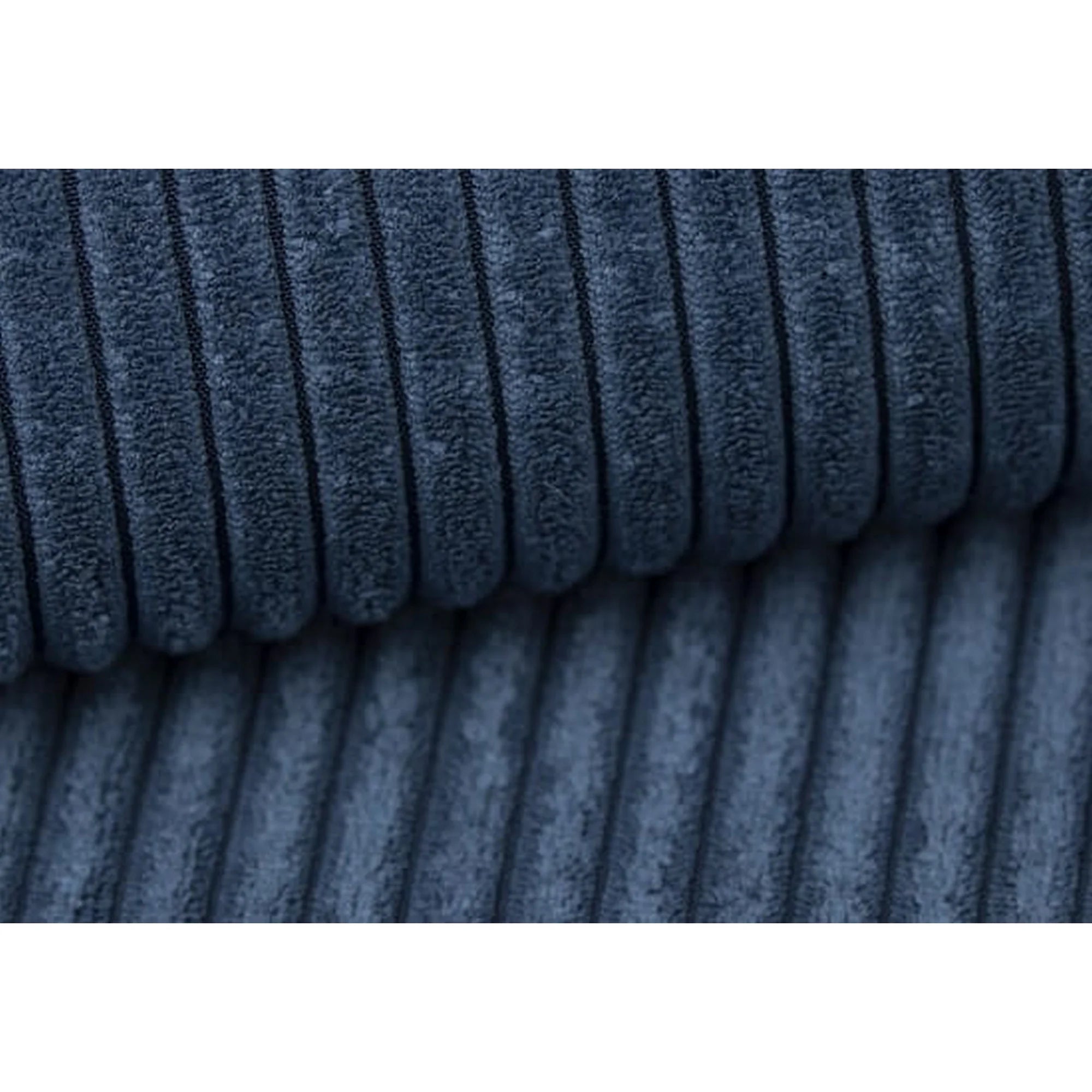 Canapea extensibila TINO 140, stofa catifelata albastru - Poso 05, Gama Premium, 187x97x84 cm