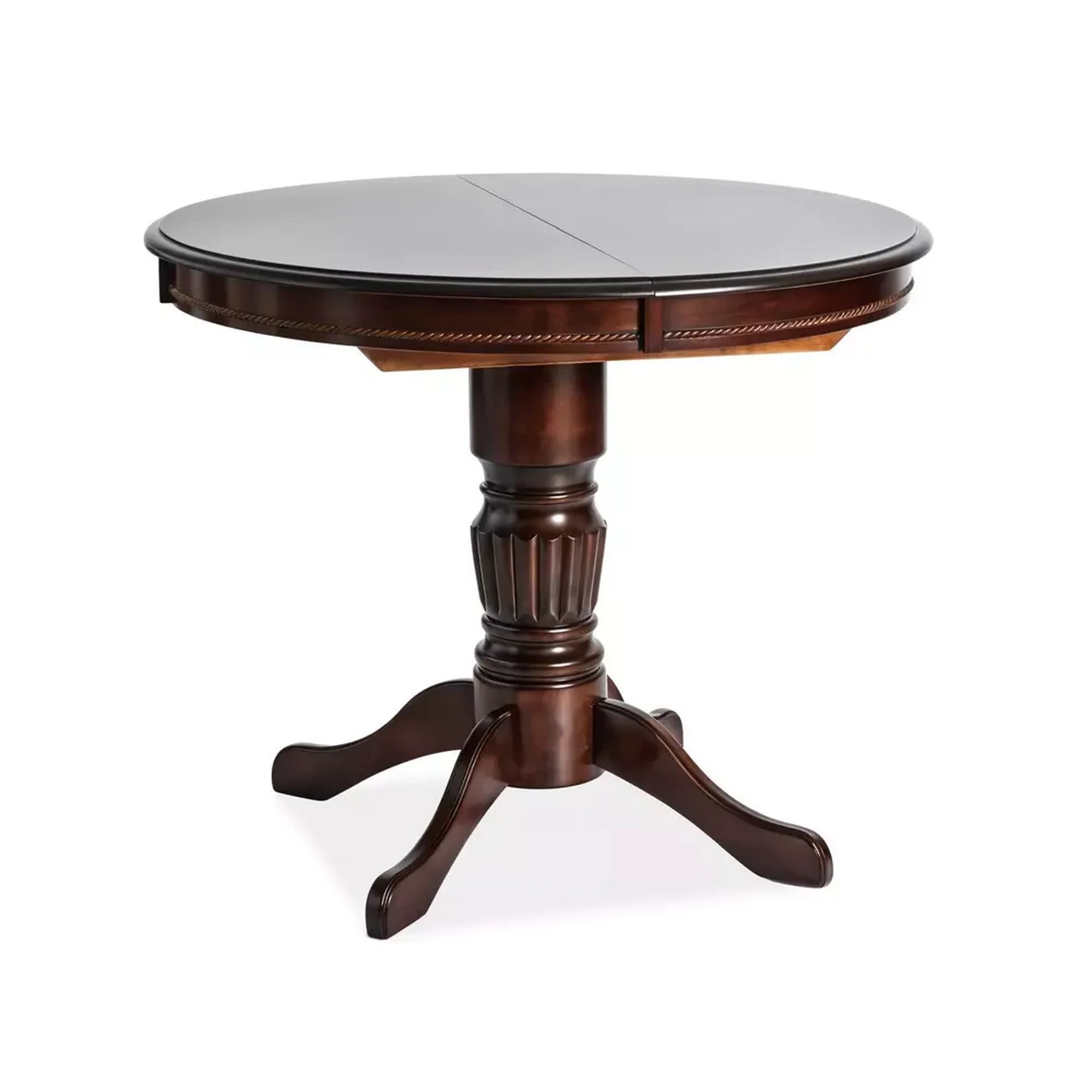 Masa extensibila din lemn Margo, nuc inchis, 90/125X90X75