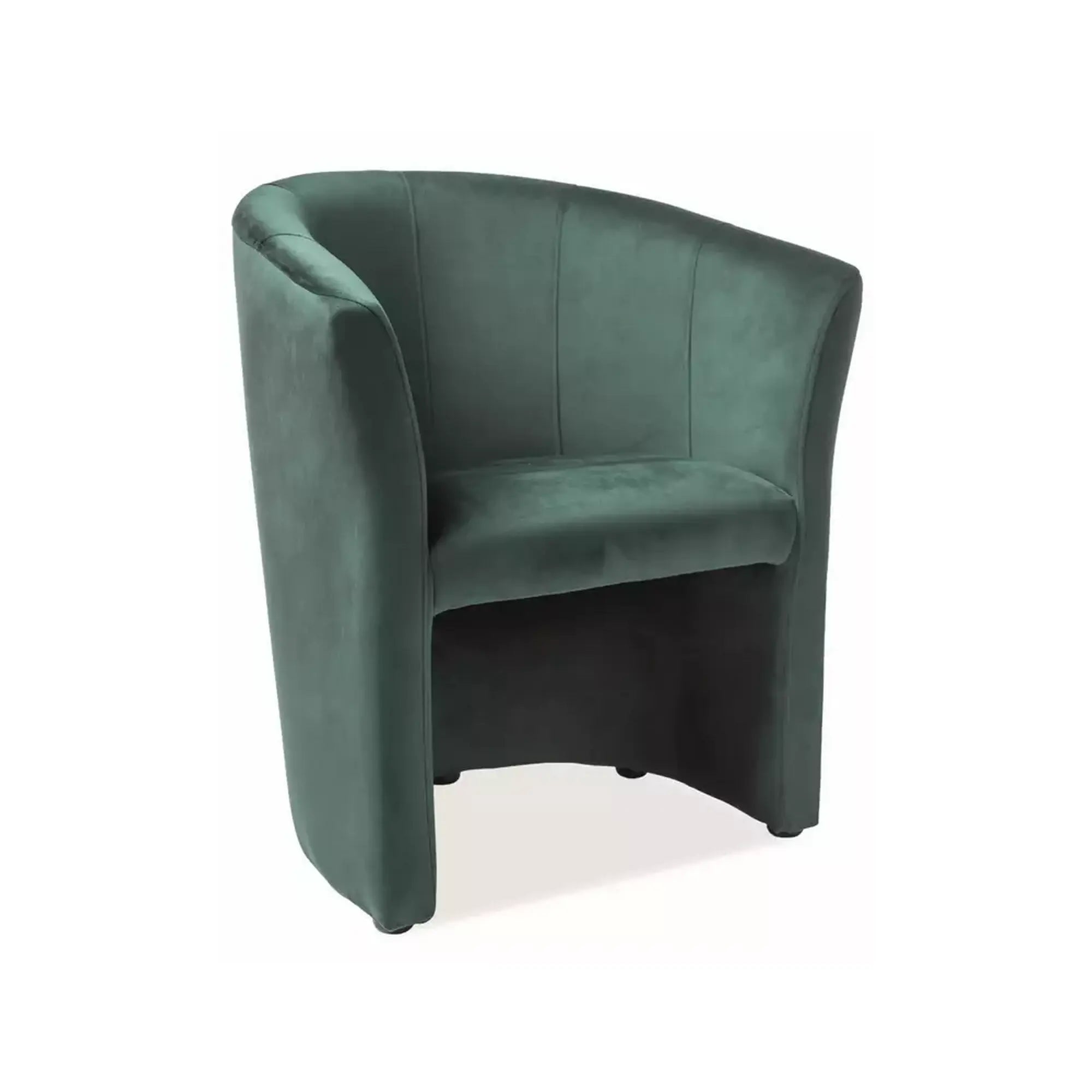 Fotoliu TM-1, stofa catifelata verde - Bluvel 78, 67x60x76 cm