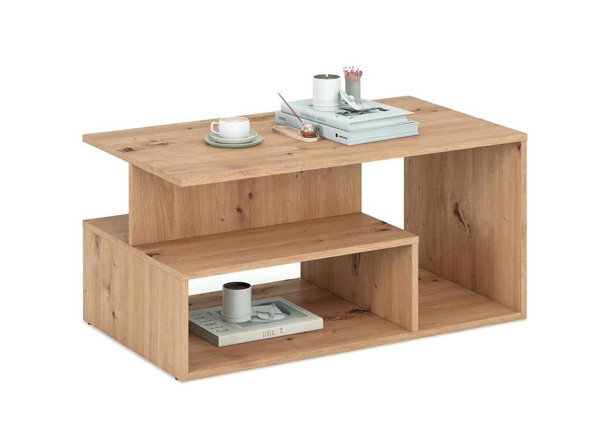 Masuta cafea IVA, stejar artisan, PAL laminat, 90x51x43 cm