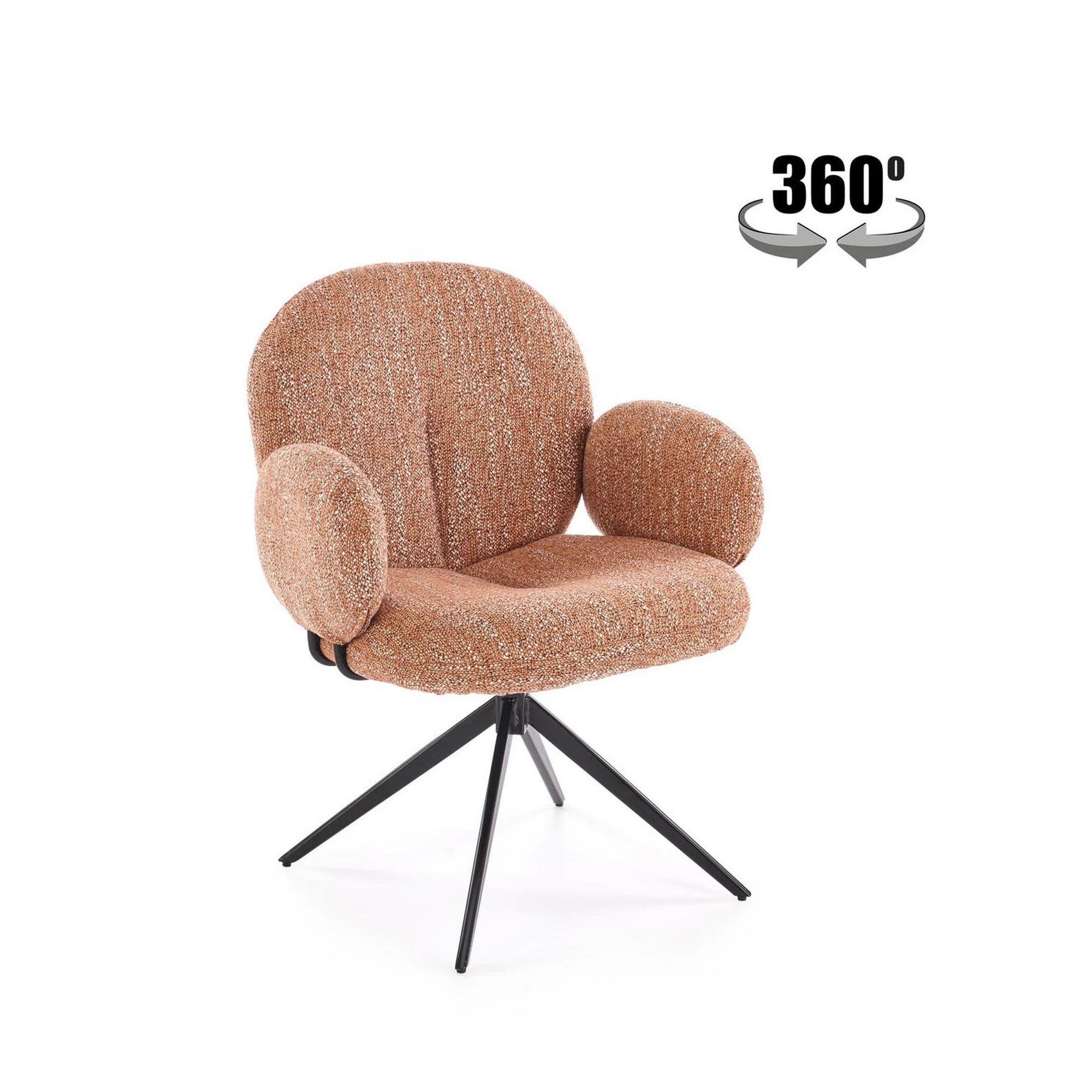 Scaun K568, scortisoara/negru, stofa clasica/otel, 65x64x82 cm