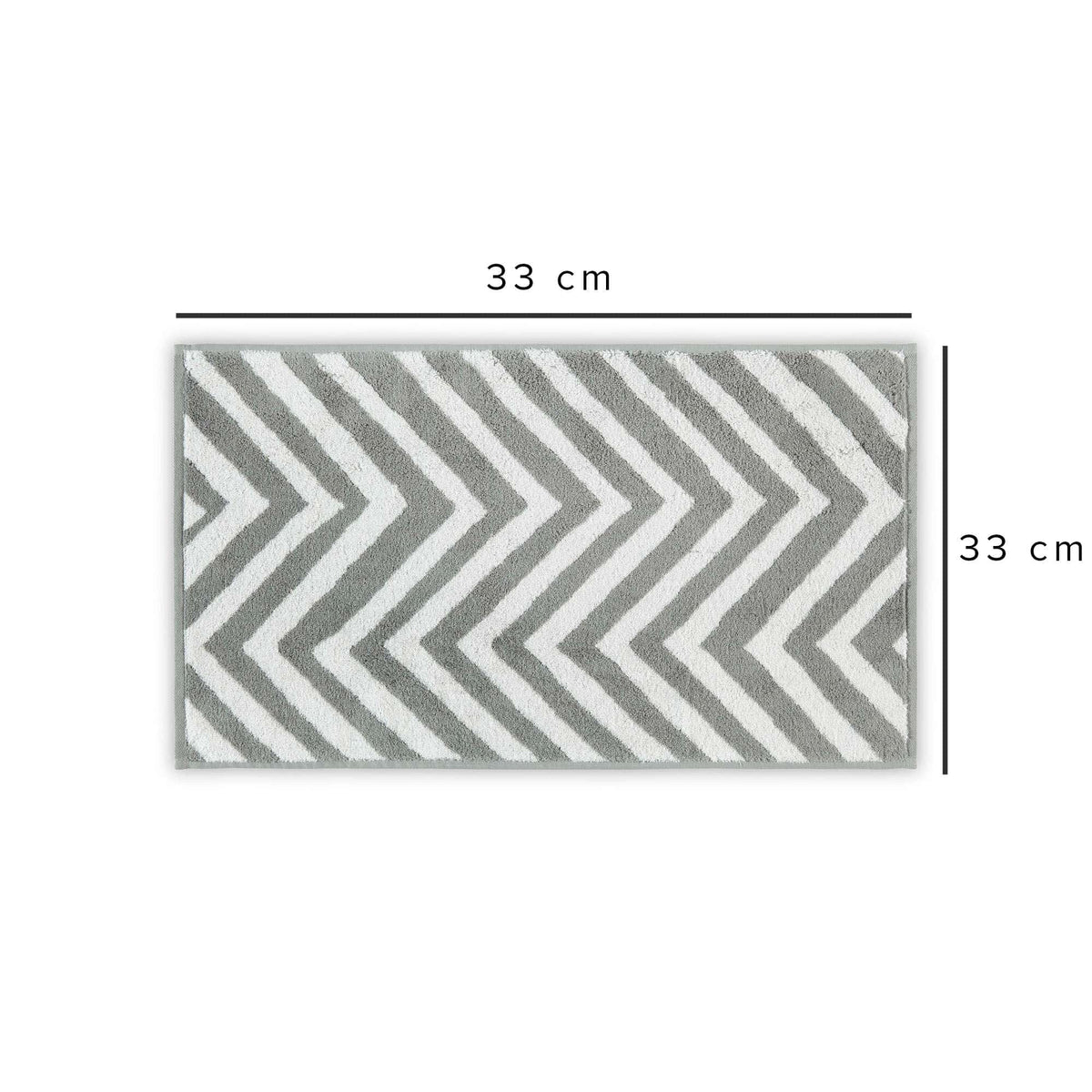 Prosop baie 581CAN1360, gri/alb, bumbac, 33x33 cm