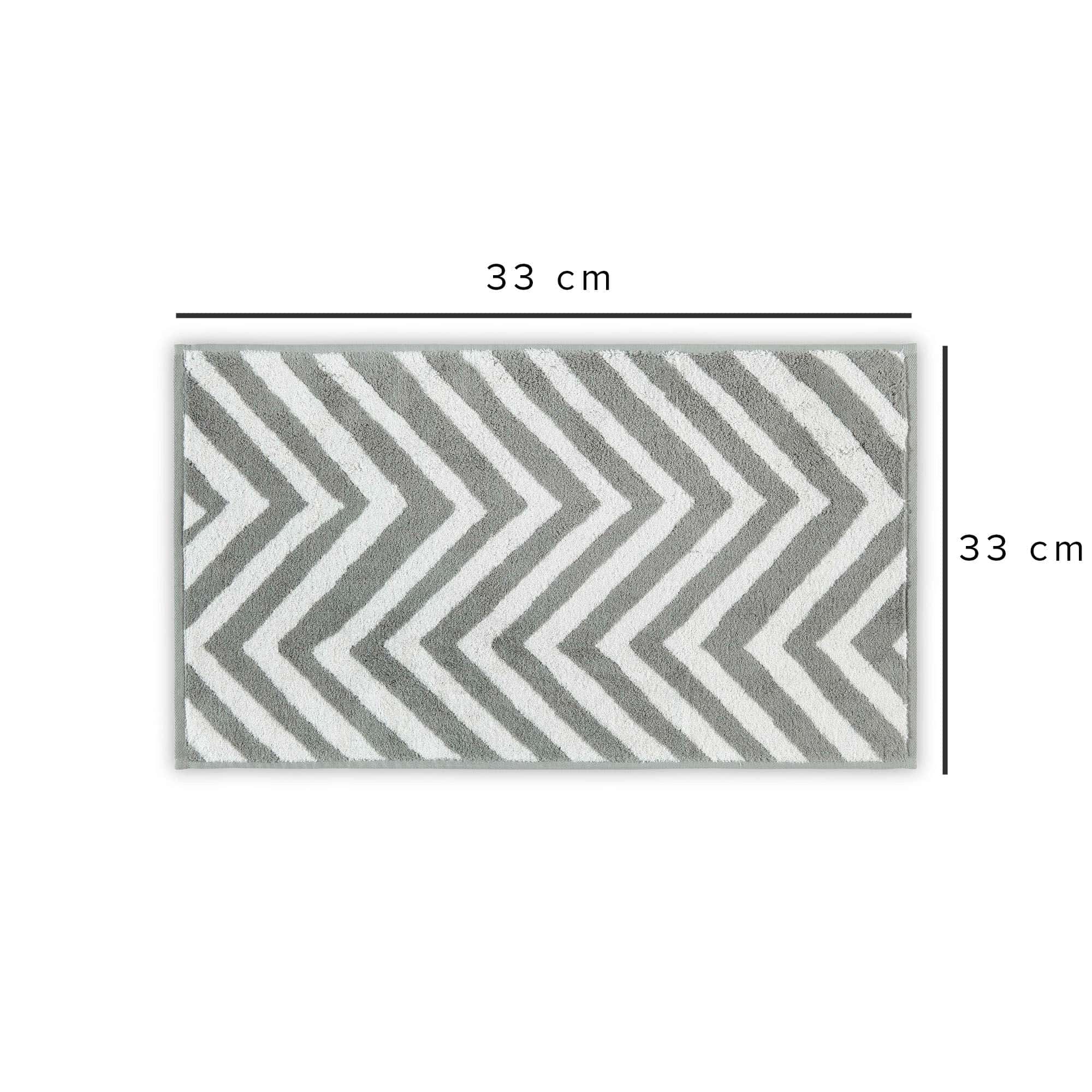 Prosop baie 581CAN1360, gri/alb, bumbac, 33x33 cm